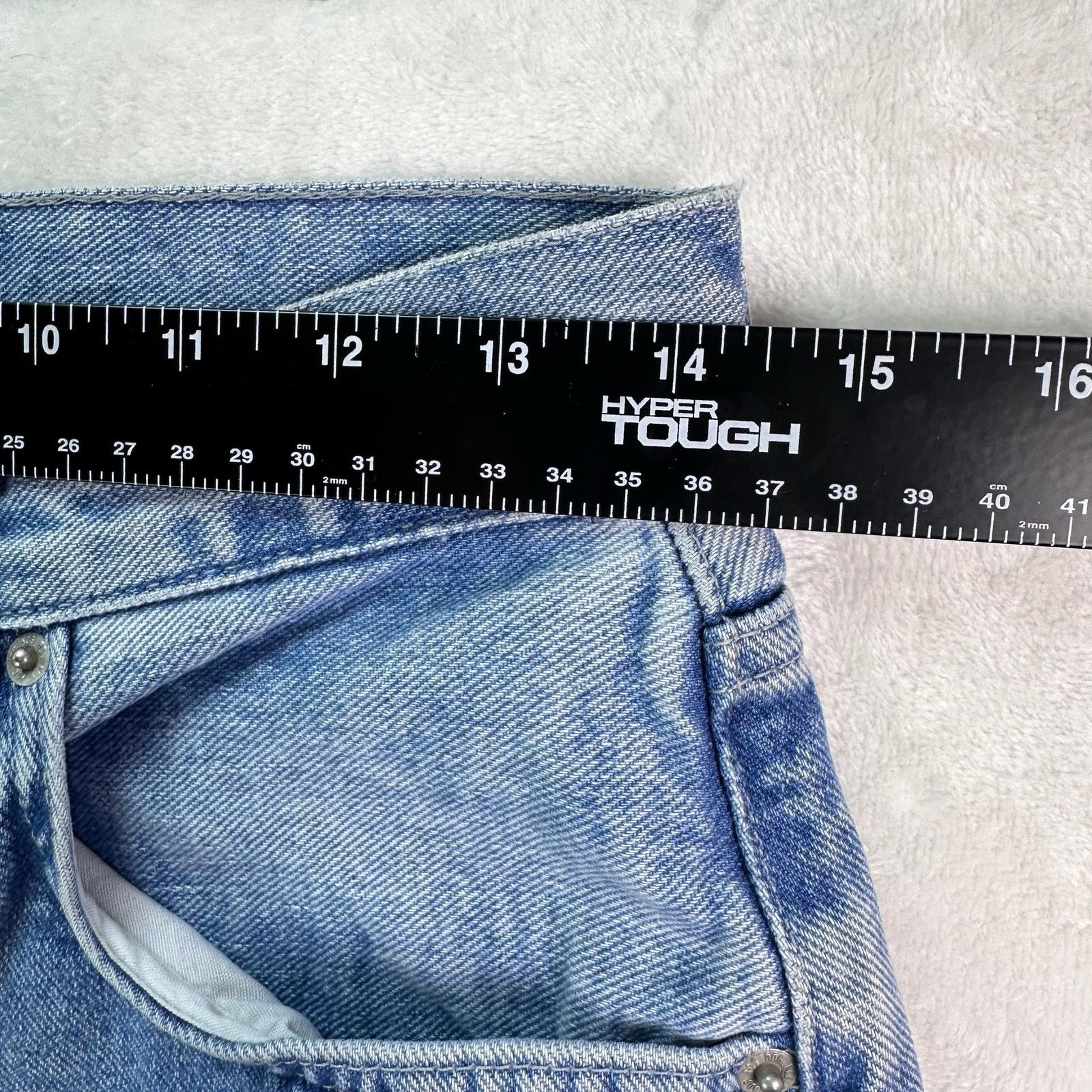 Bdg BDG Lt Wash Denim High Rise Distressed Grunge Baggy Jeans 27 Size 27" / US 4 / IT 40 - 10 Thumbnail