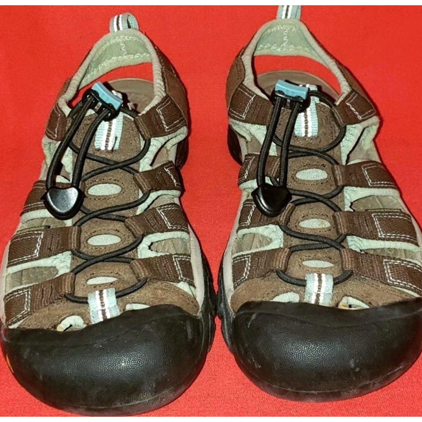 KEEN KEEN Newport H2 Sport Sandals Women's 7.5M 38EU Brown Suede Mint Green Size US 8 / IT 38 - 3 Thumbnail