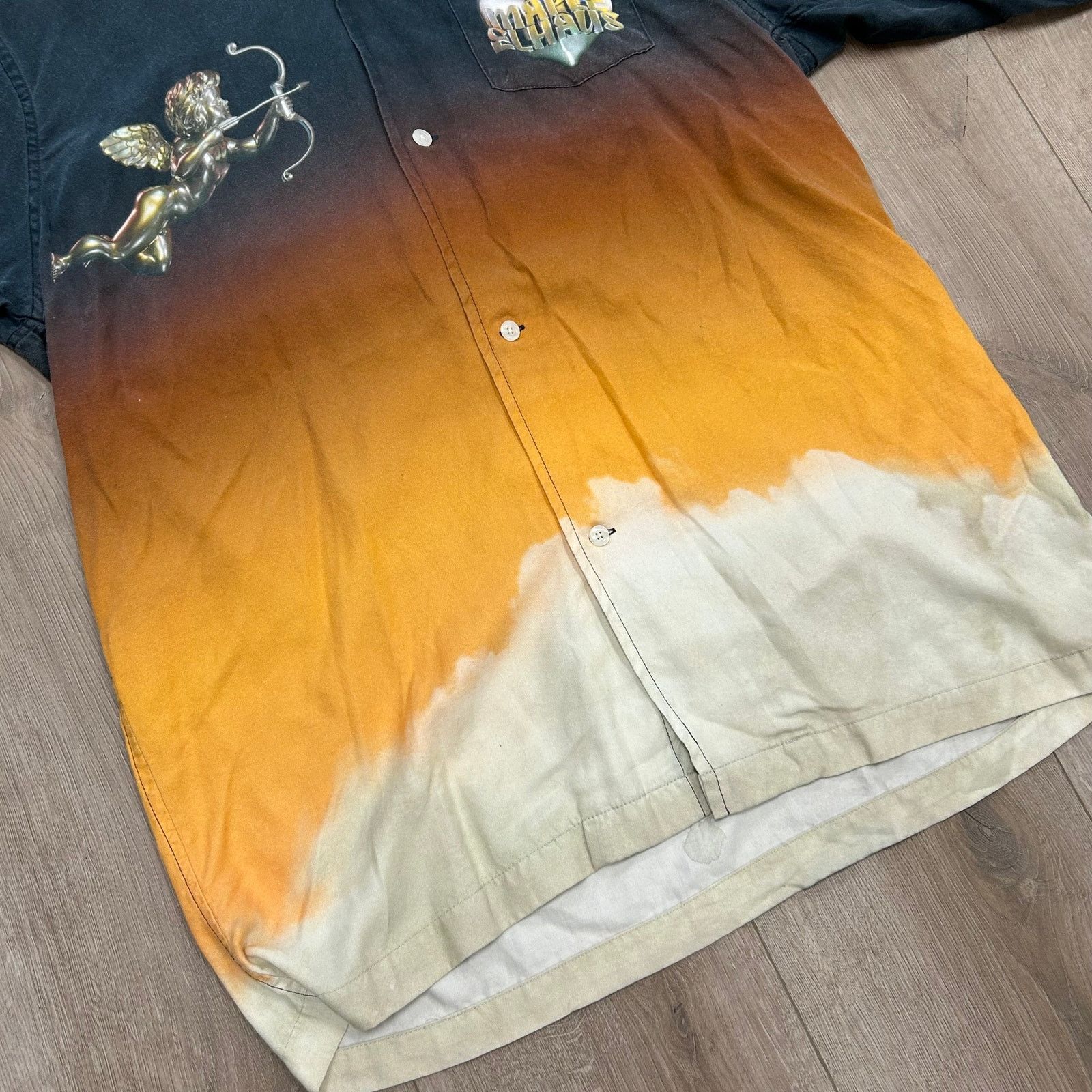 Elhaus Elhaus Champion Lover Angel Cupid button Up Shirt Size XL B7 Size US XL / EU 56 / 4 - 3 Thumbnail