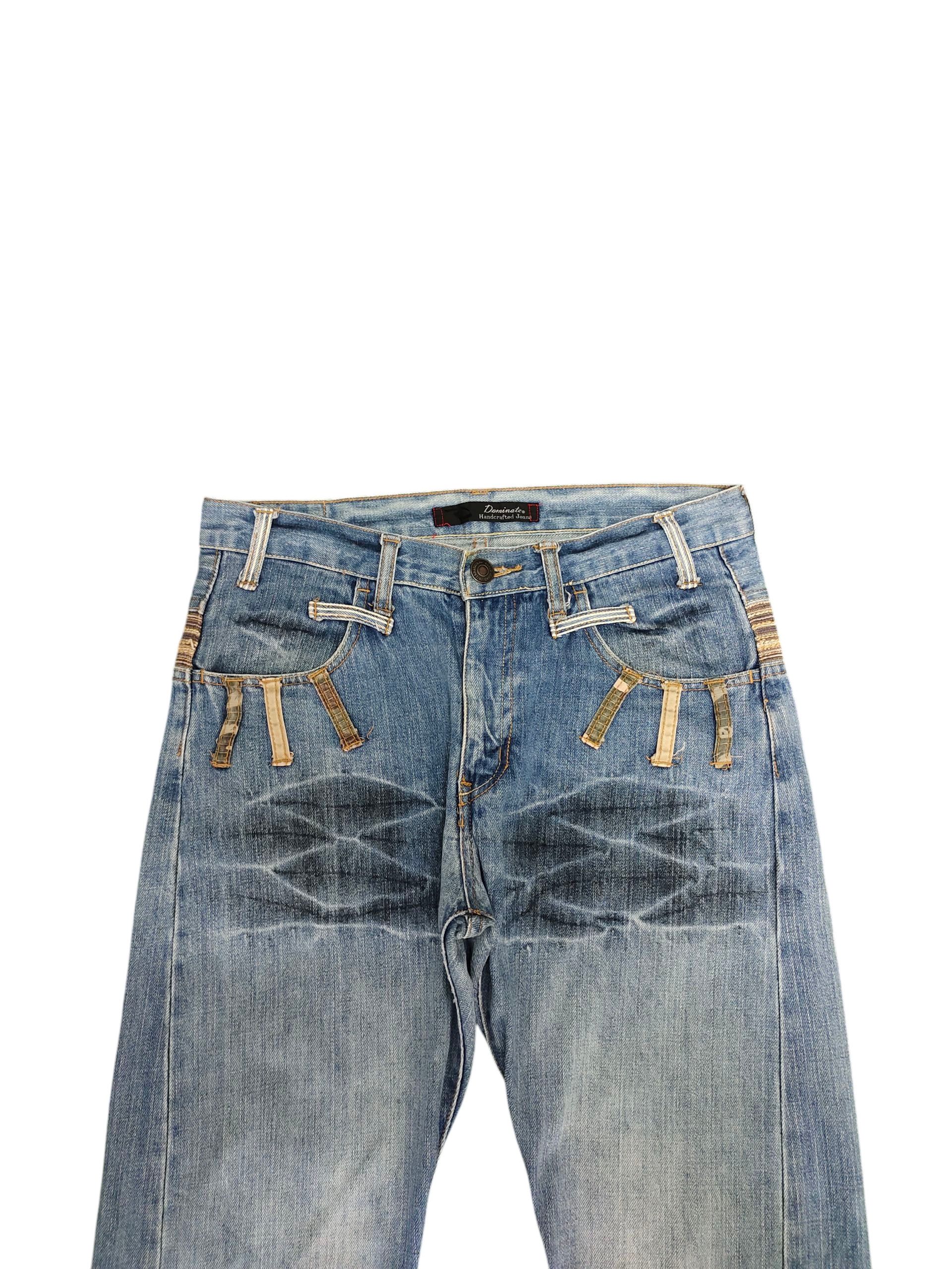 Kapital Japanese Brand Dominate Double Waist Clawmark Denim Jeans Size US 30 / EU 46 - 8 Thumbnail