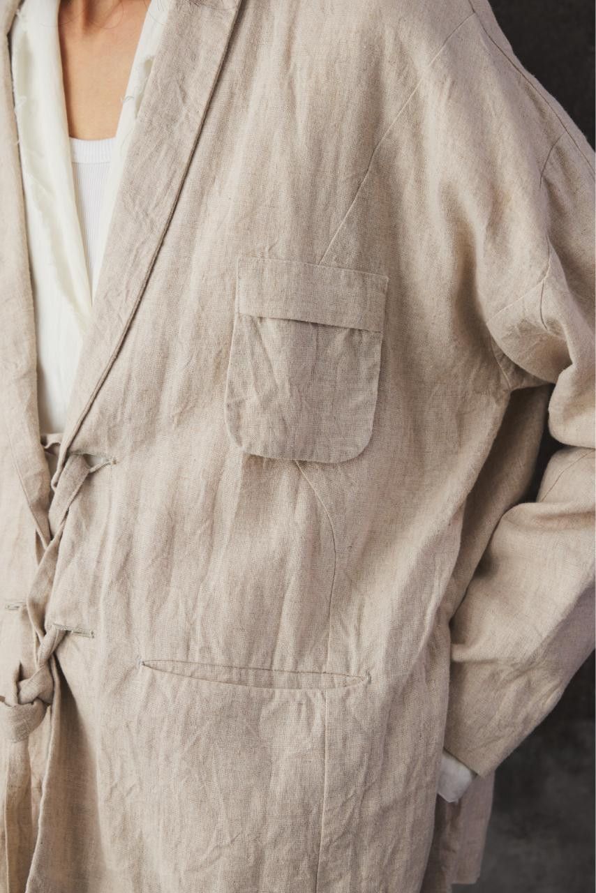 Other Project by H. T00513-1 Ross Brushed Linen Canvas Blazer Size US S / EU 44-46 / 1 - 6 Thumbnail