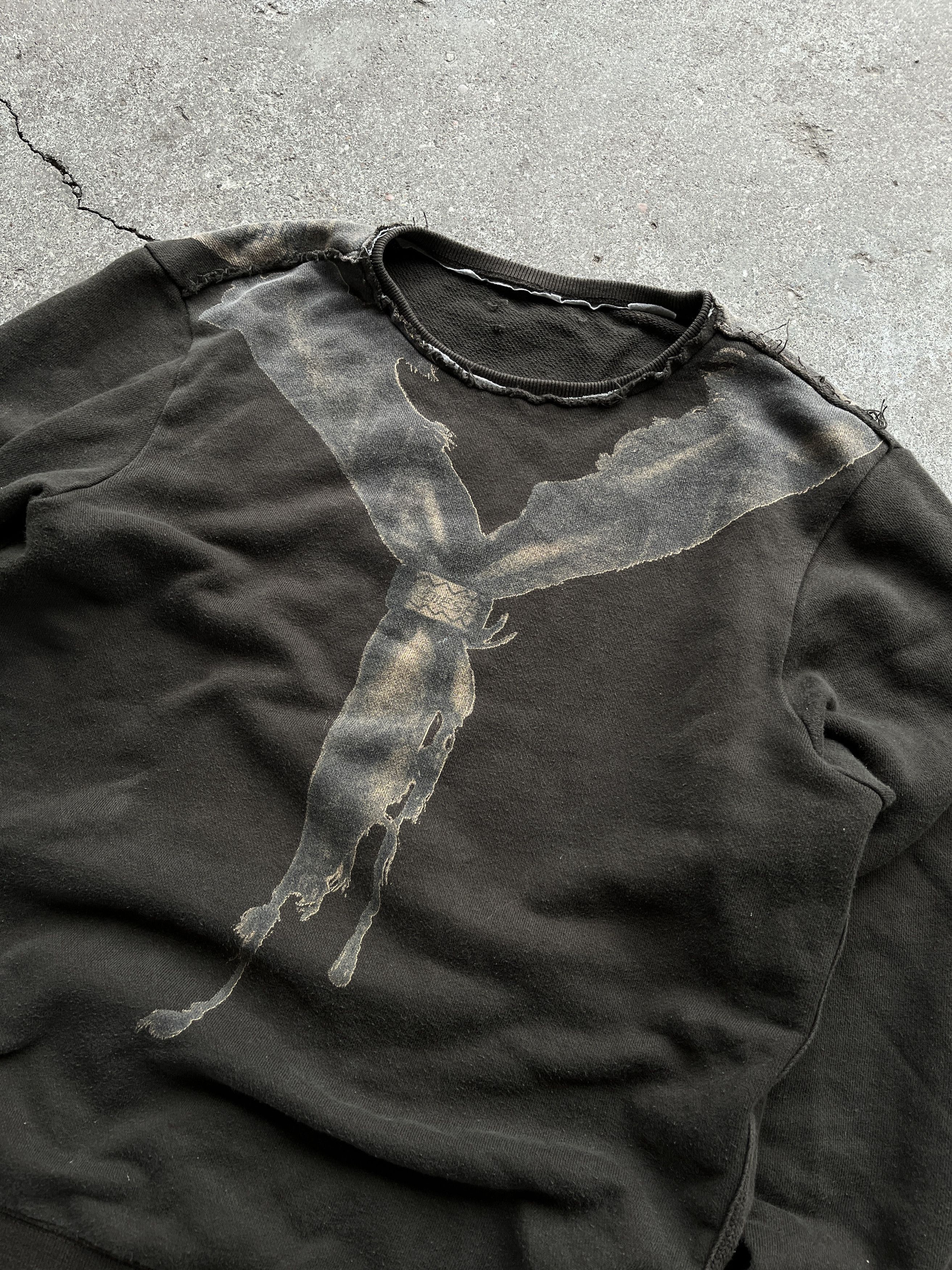Diesel Diesel cross print crewneck grunge rock Size US M / EU 48-50 / 2 - 2 Thumbnail