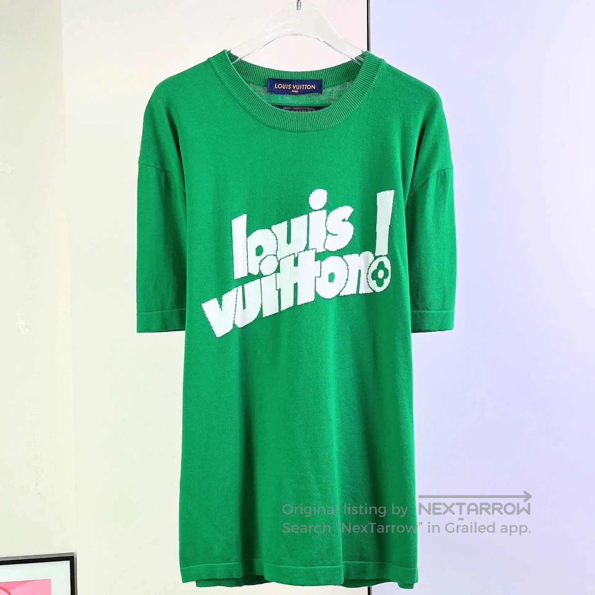 Louis Vuitton Louis Vuitton Green Knit Logo Short-Sleeve Top. Size US M / EU 48-50 / 2 - 1 Thumbnail