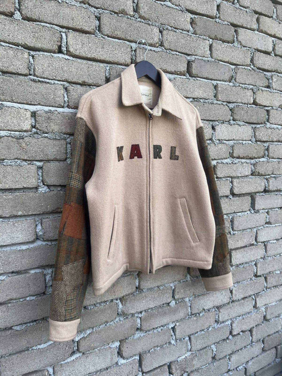 Karl Helmut Karl Helmut Wool Jacket Patchwork Sleeve Size US L / EU 52-54 / 3 - 4 Thumbnail