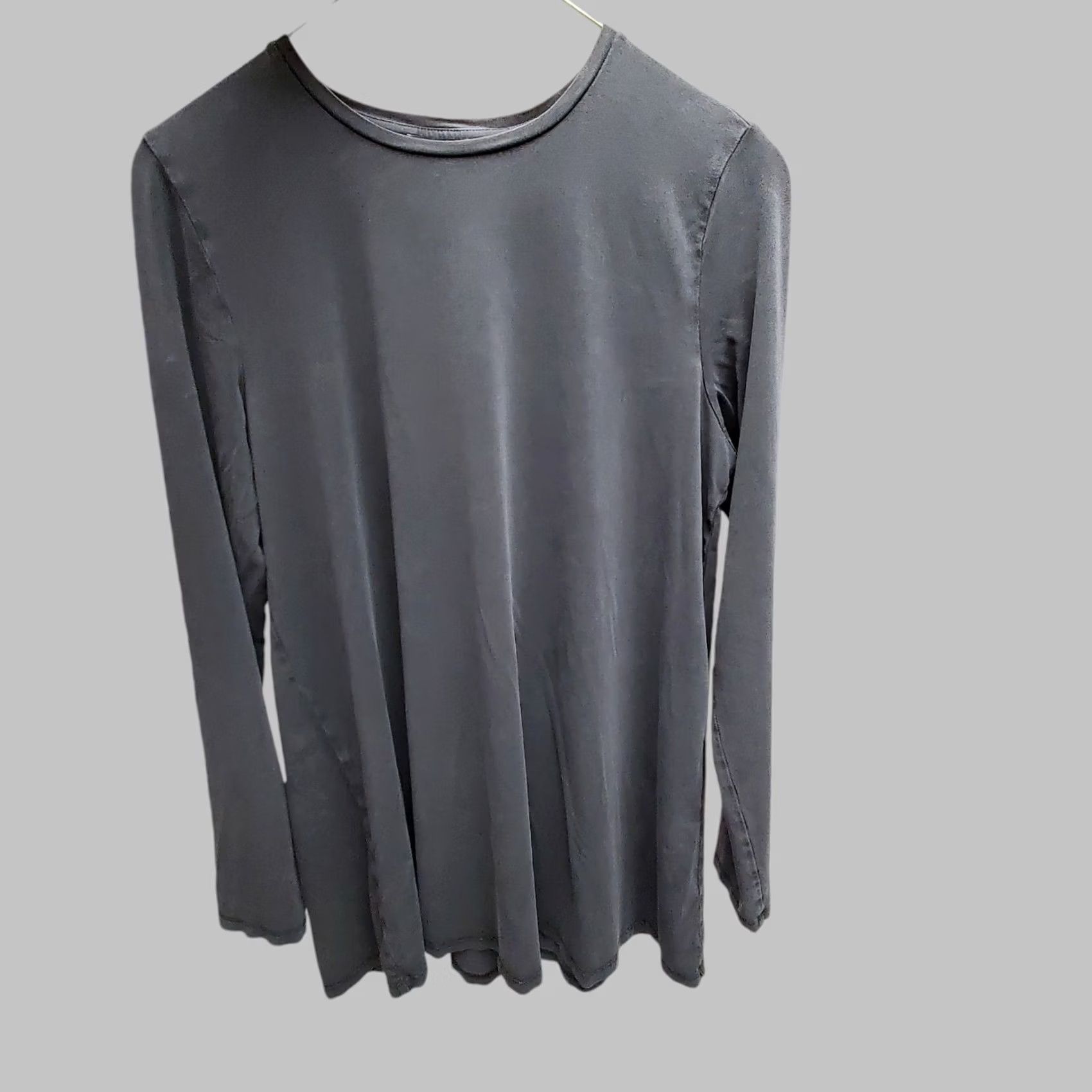 Eileen Fisher Eileen Fisher Top Womens XS Black Tencel Stretch Blend Long Sleeve Lightweight Shirt Pullover Knit Minimalist Casual Womens XS Black 90s? Size XS / US 0-2 / IT 36-38 - 4 Thumbnail