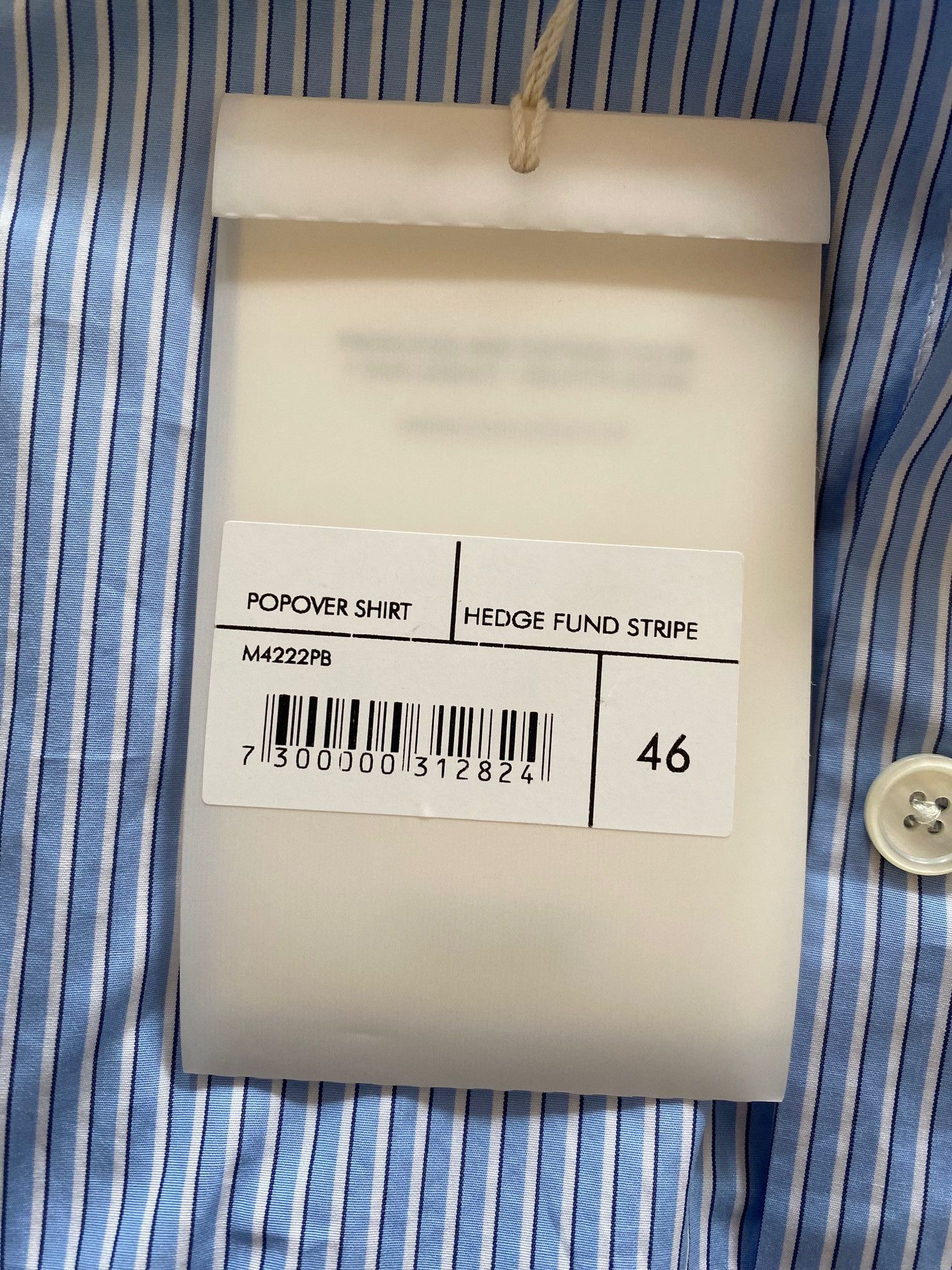 Our Legacy Our Legacy Popover Shirt Hedge Fund Stripe Size US S / EU 44-46 / 1 - 4 Thumbnail