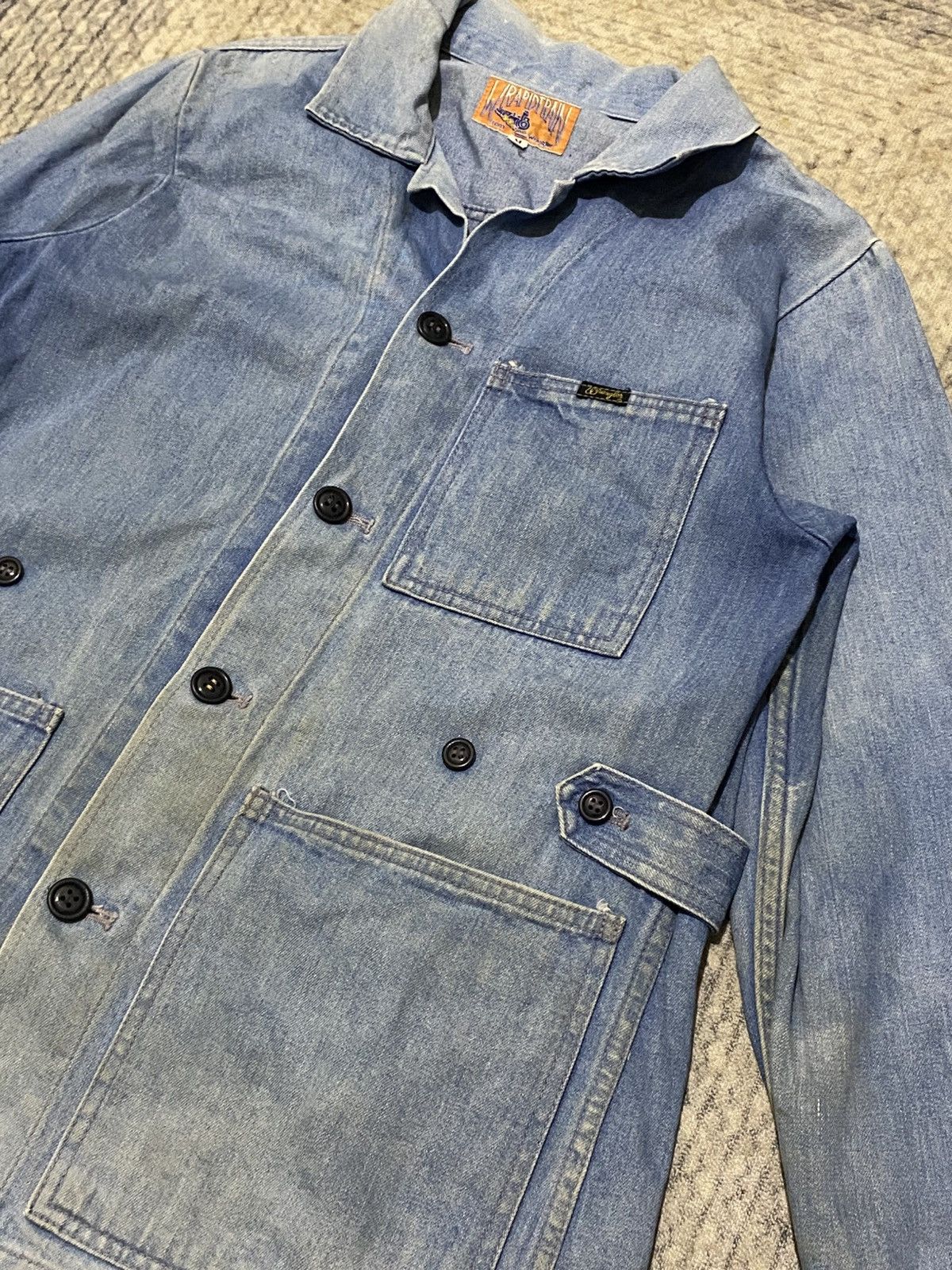 Wrangler Vintage WRAPIDTRAIN By Wrangler Denim Jacket Size US S / EU 44-46 / 1 - 2 Thumbnail