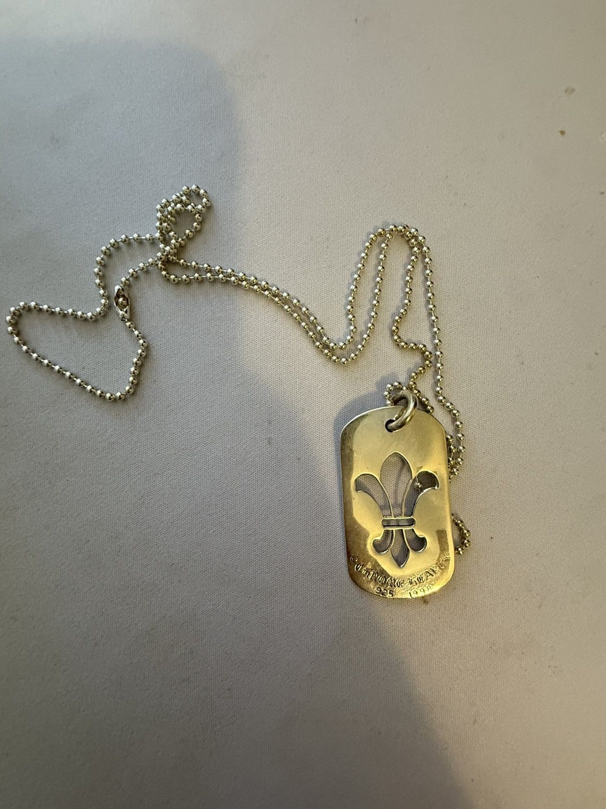 Chrome Hearts Chrome hearts fleur dog tag + ball chain Size ONE SIZE - 3 Thumbnail