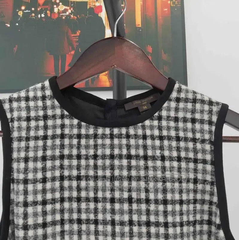 Louis Vuitton Louis Vuitton Black Patterned Women's Dress . Size M / US 6-8 / IT 42-44 - 6 Thumbnail