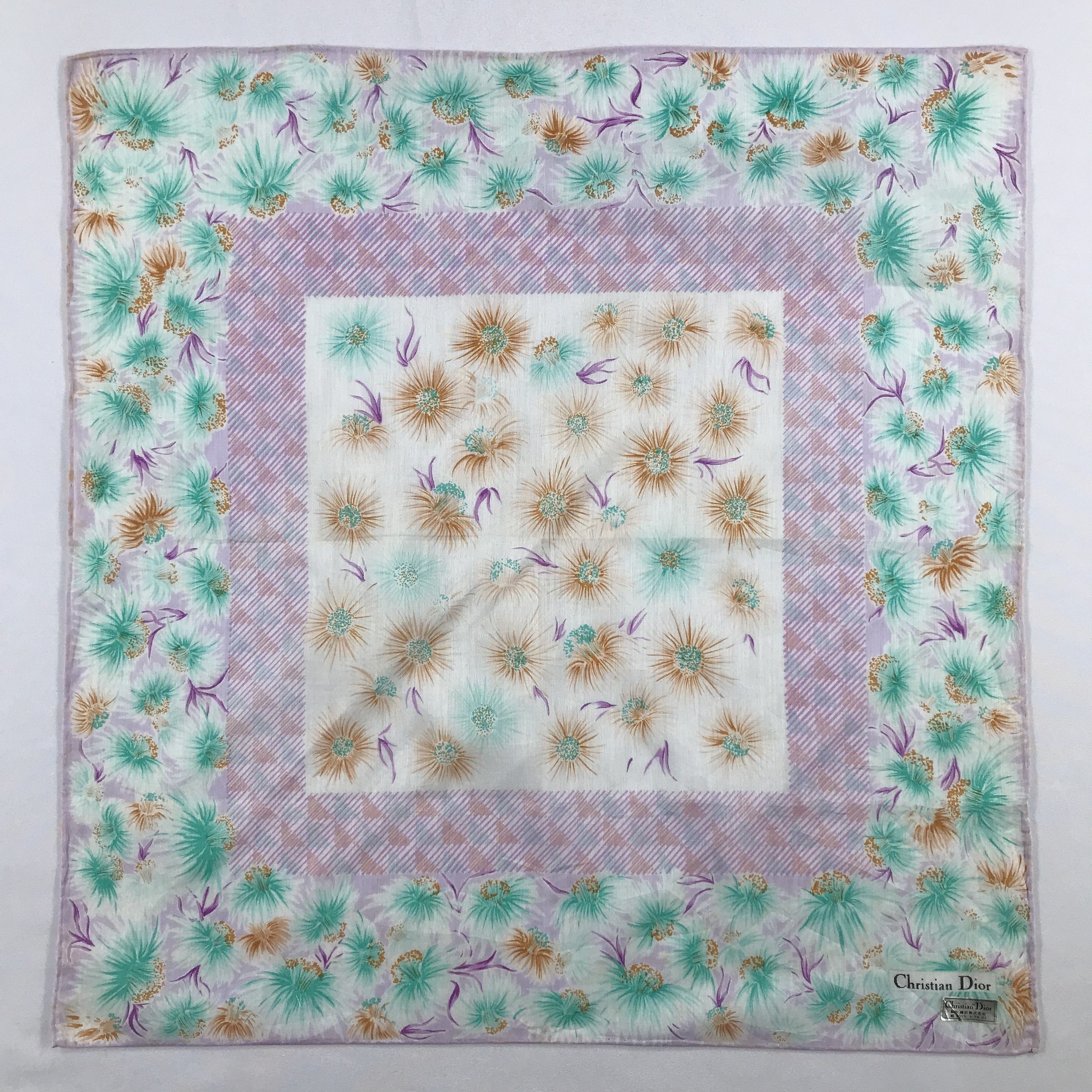 Vintage Christian Dior Bandana / Handkerchief / Neckerchief - S2519 Size ONE SIZE - 1 Thumbnail