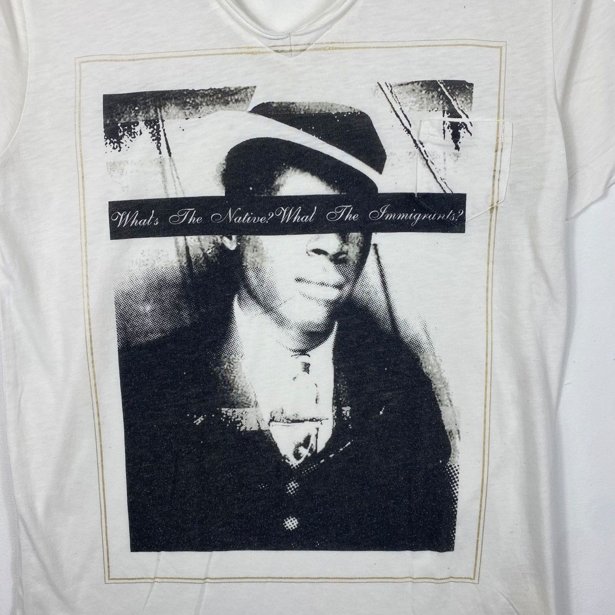 ABAHOUSE ABAHOUSE Whats The Native What The Immigrants Graphic Tee Size US M / EU 48-50 / 2 - 2 Thumbnail