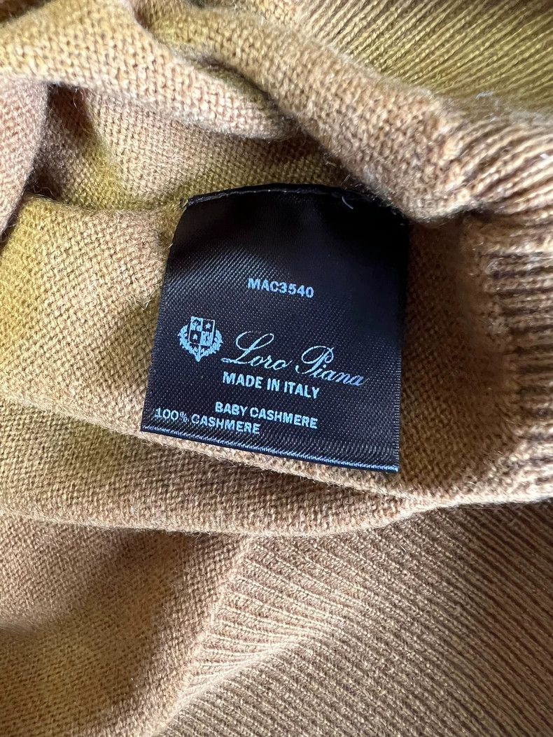 Loro Piana LORO PIANA Men's cashmere knitted high collar sweater Size US L / EU 52-54 / 3 - 5 Thumbnail