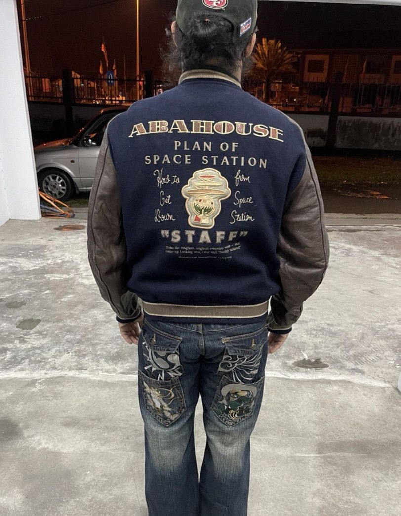 ABAHOUSE × Vintage SICK🔥90s ABAHOUSE VARSITY JACKET Size US M / EU 48-50 / 2 - 2 Thumbnail