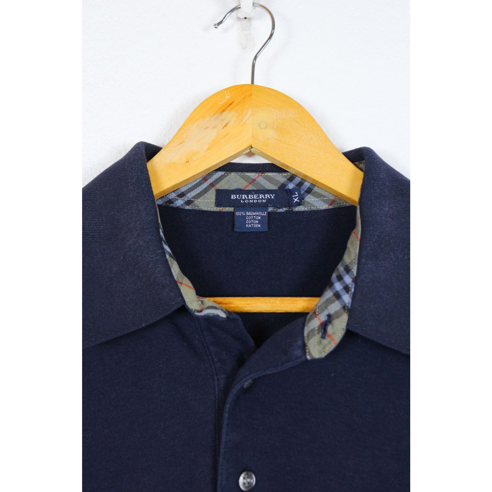 Burberry Vintage Burberry London Logo Knight Rugby Polo Shirt 90s Size US XL / EU 56 / 4 - 4 Thumbnail