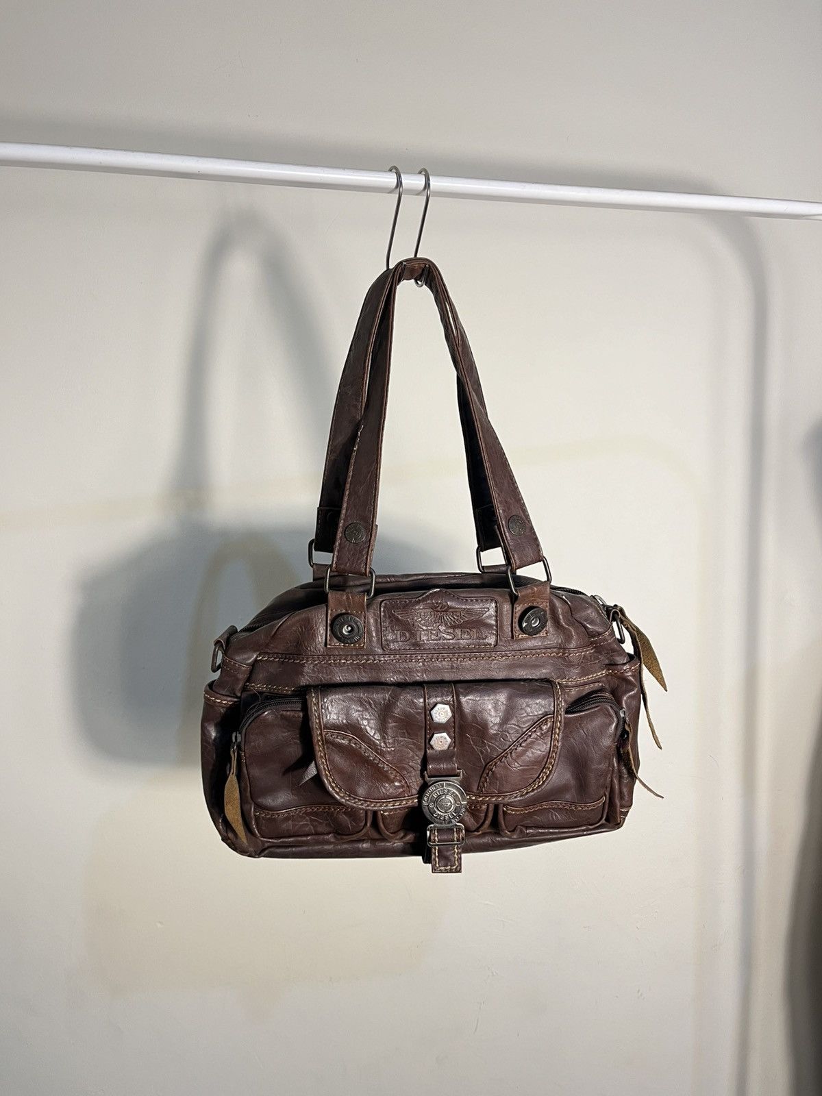 Diesel Vtg Diesel leather grunge purse shoulder bag Size ONE SIZE - 1 Thumbnail