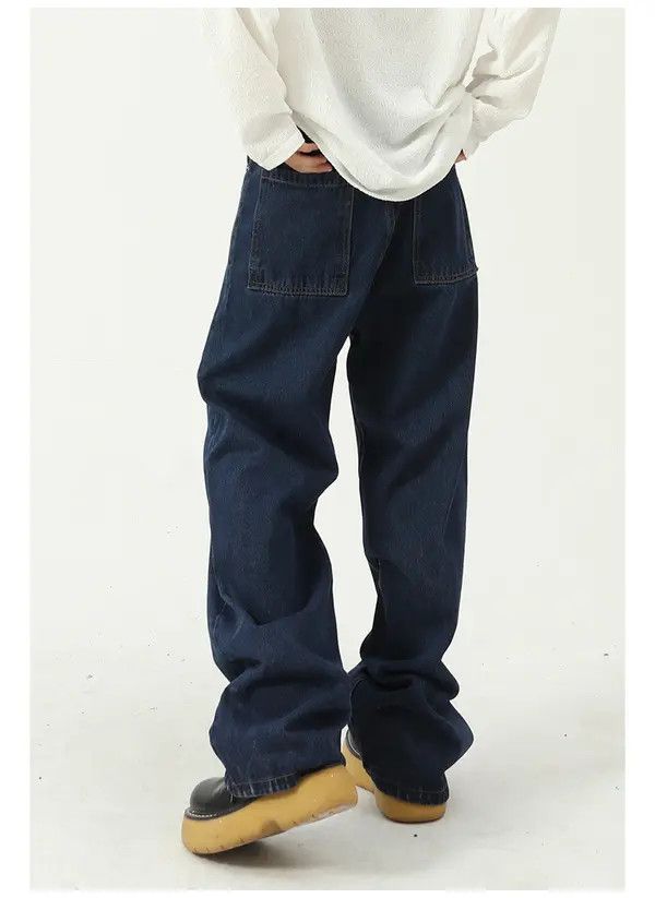 Japanese Brand Kumiko x Mami Dark blue mid-rise slim straight jeans Size US 32 / EU 48 - 4 Thumbnail