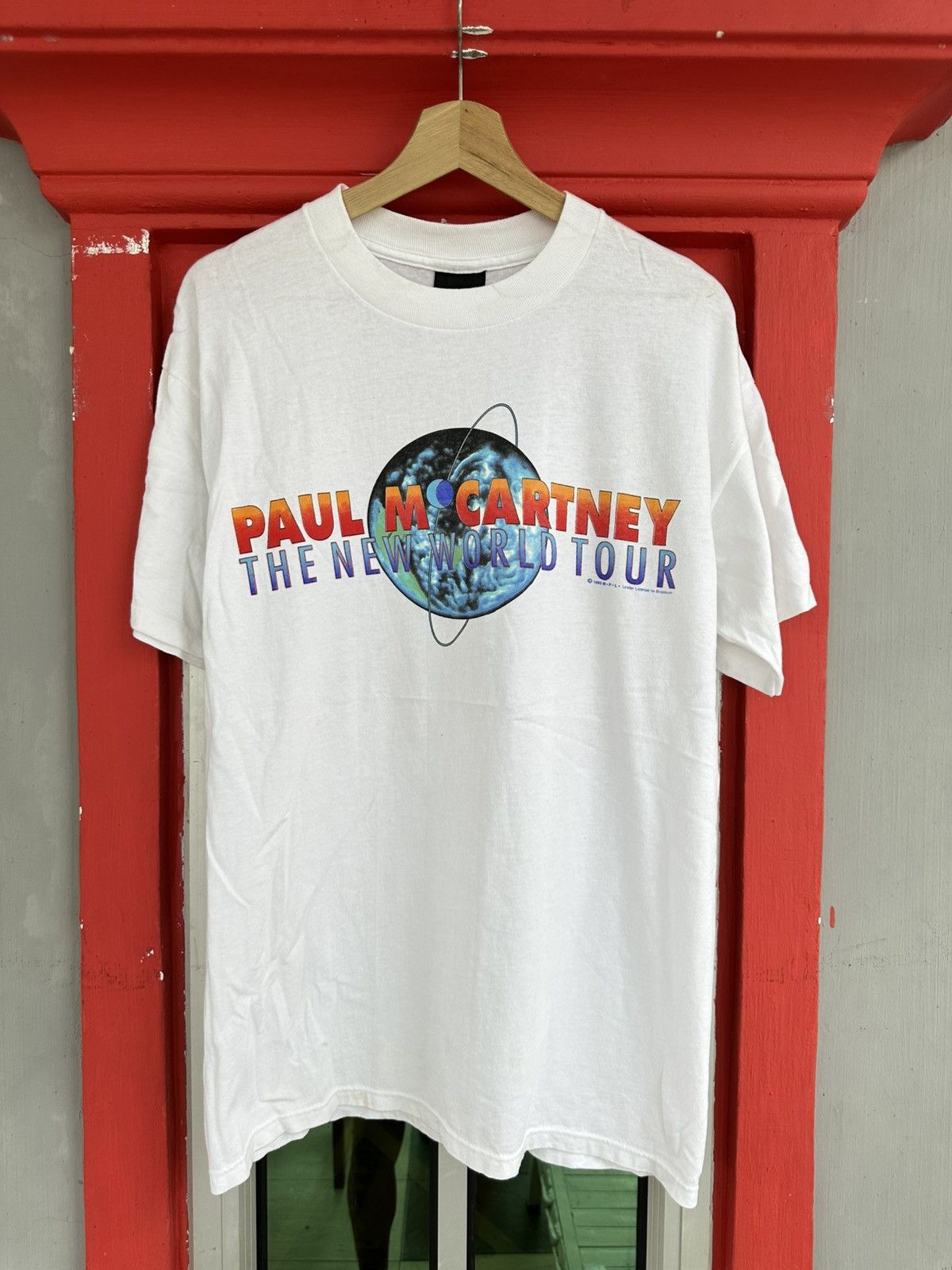 Band Tees Vintage 90s Paul McCartney The New World Tour Tee Size US L / EU 52-54 / 3 - 1 Thumbnail