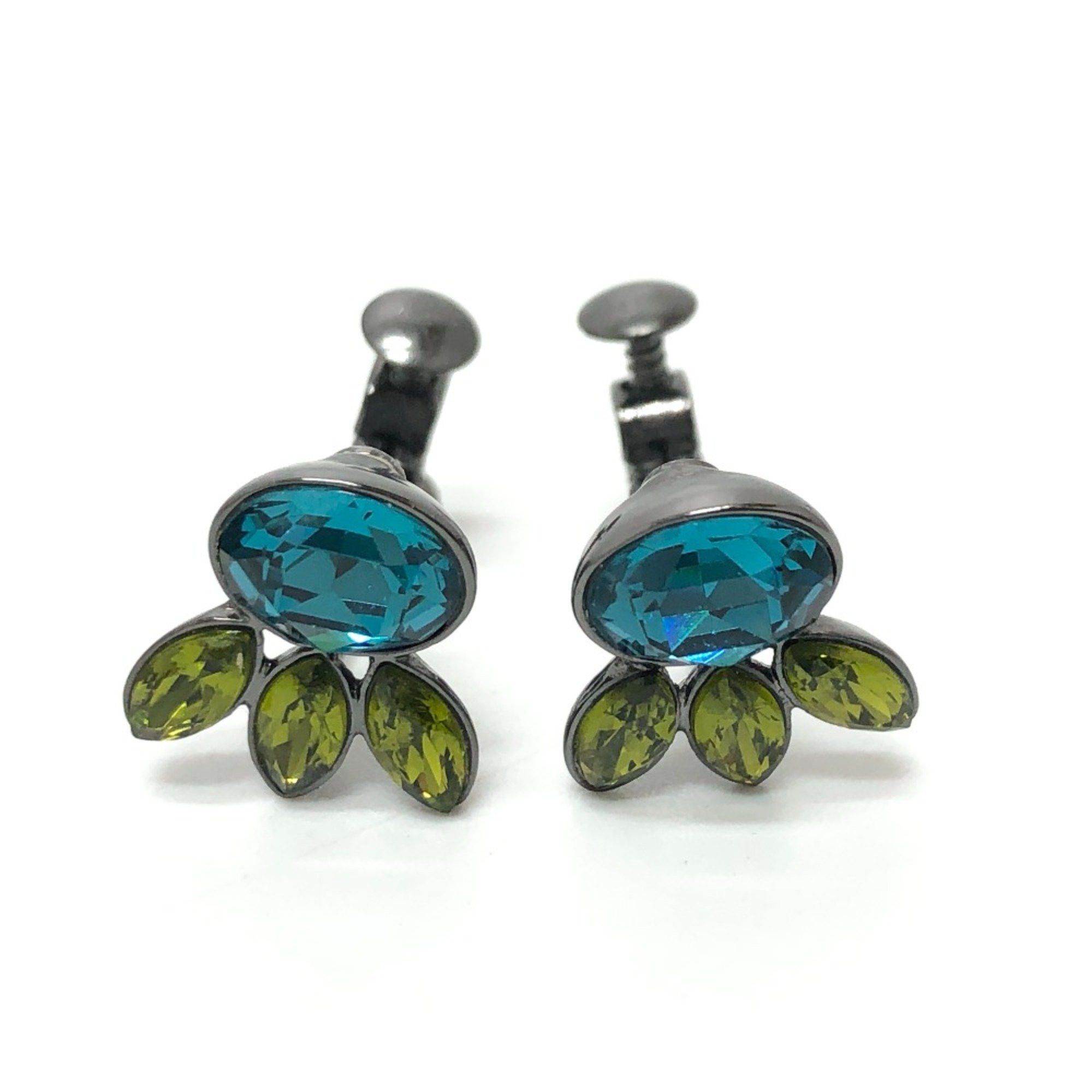 Givenchy Givenchy Accessories Earrings Silver Blue /Green Size ONE SIZE - 1 Thumbnail