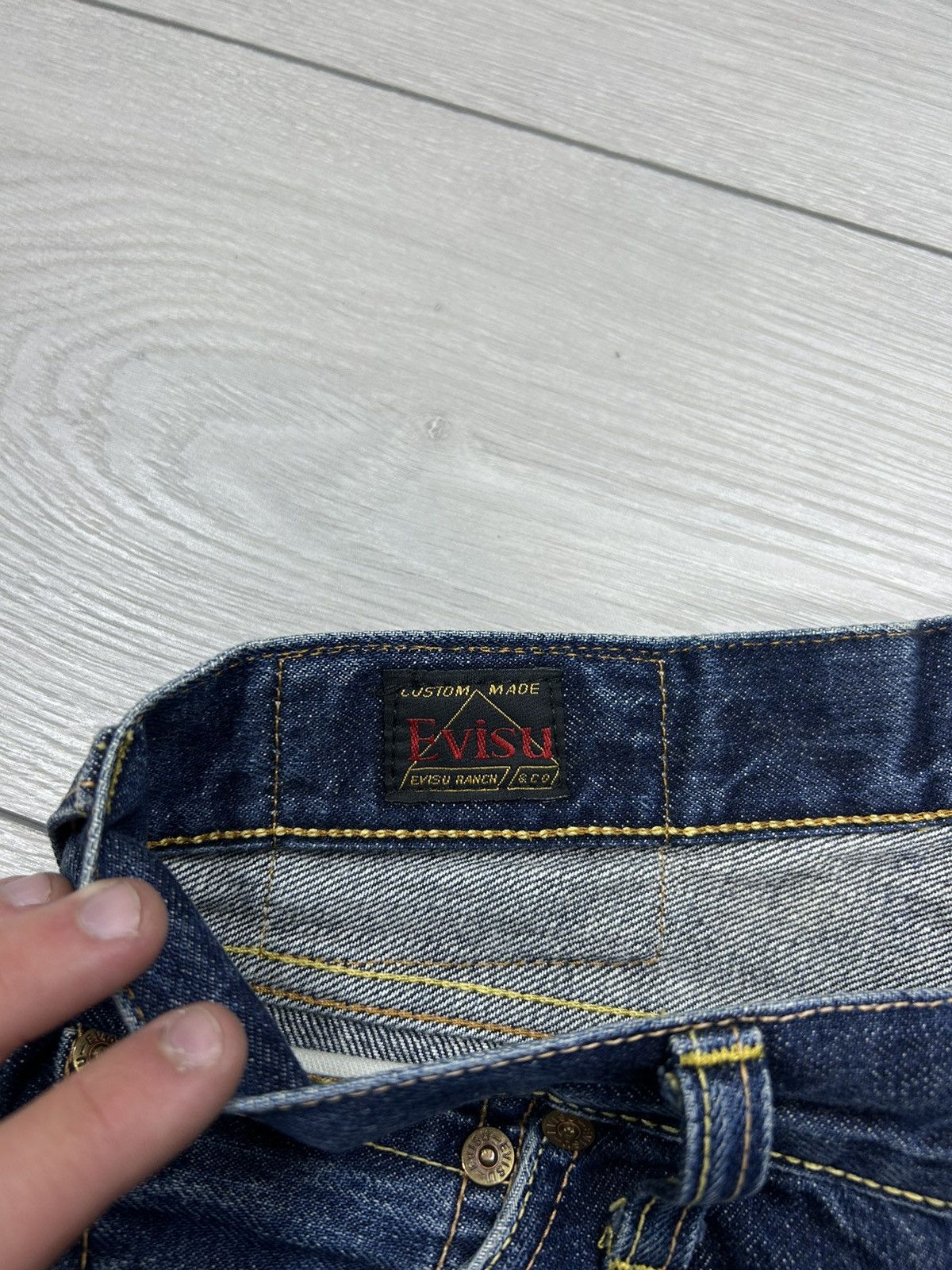 Japanese Brand × Vintage Evisu Vintage Selvedge Denim jeans size 30 Size US 30 / EU 46 - 9 Thumbnail