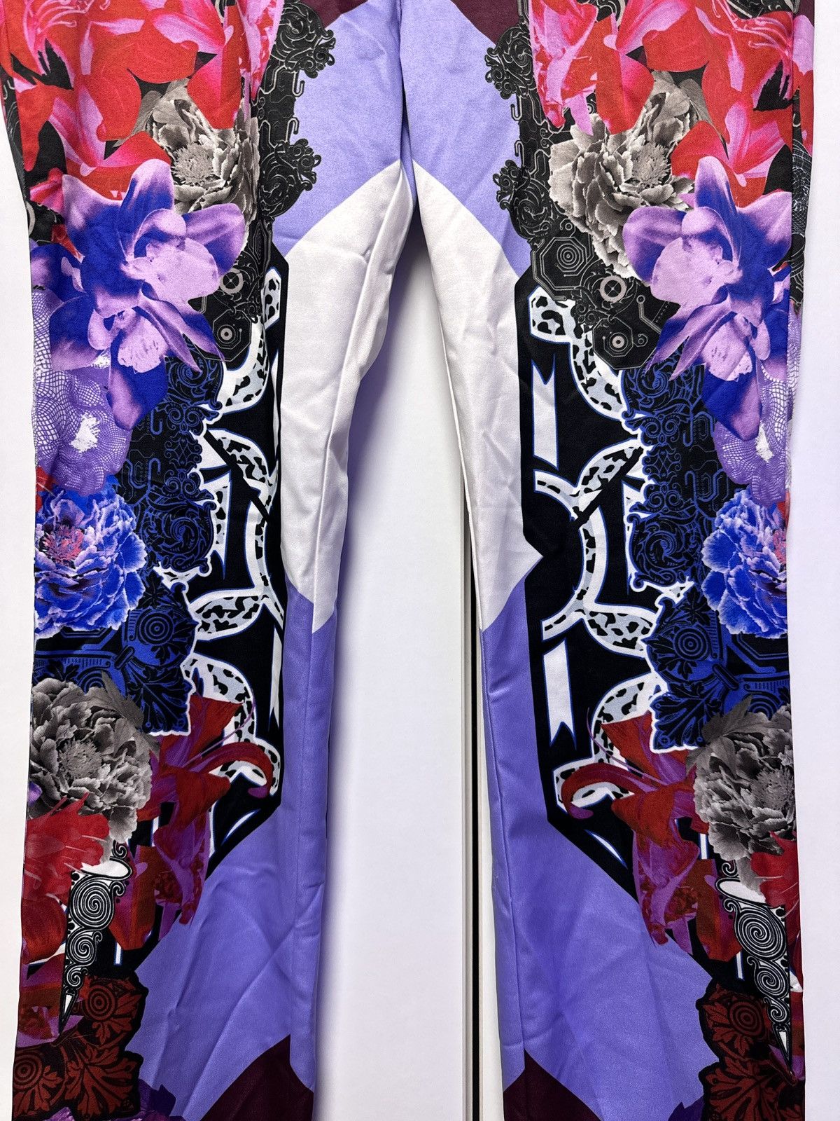 Versace Jeans Couture Versace Floral All Over Print Comfort Casual Pants Size 28" / US 6 / IT 42 - 2 Thumbnail