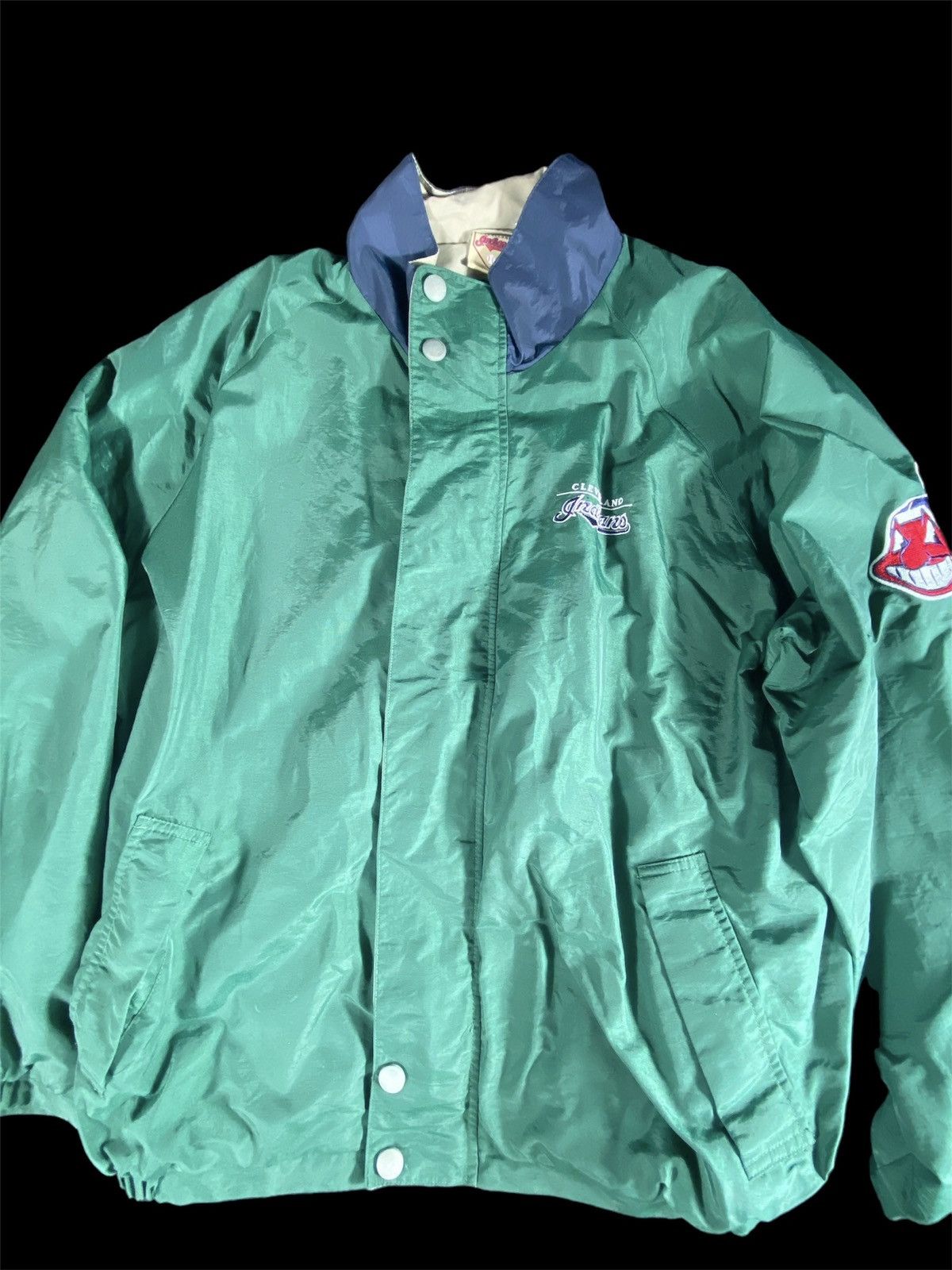 Vintage Cleveland baseball windbreaker Size US L / EU 52-54 / 3 - 1 Thumbnail