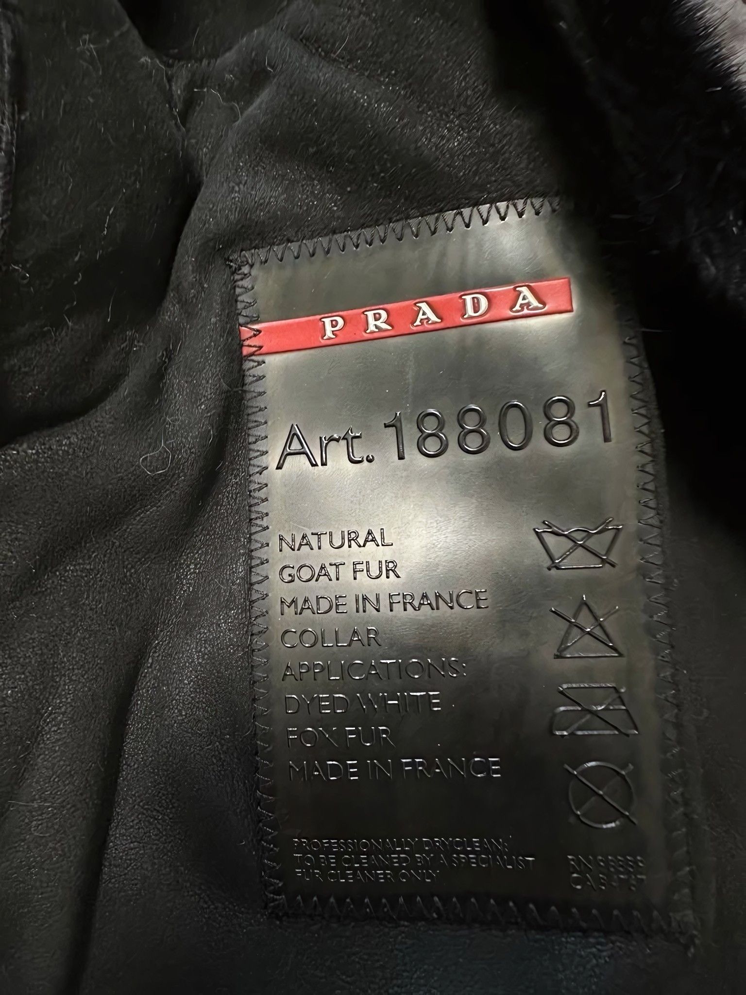 Prada F/W 1999 GOAT FUR COAT JACKET Size M / US 6-8 / IT 42-44 - 4 Thumbnail