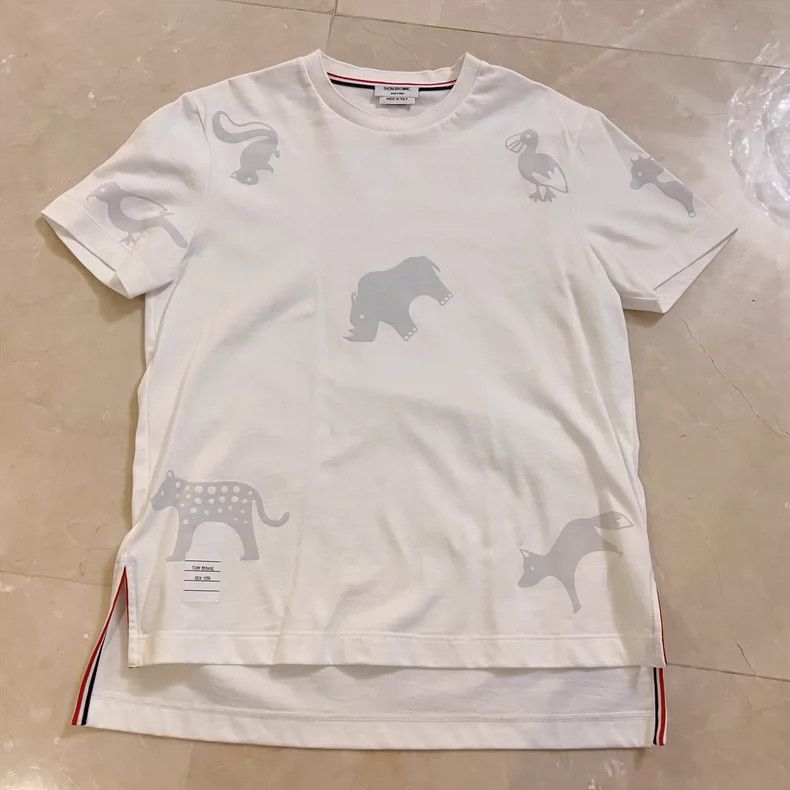 Thom Browne Thom browne Animal white short sleeves 2504-Nextarrow Size XS / US 0-2 / IT 36-38 - 1 Thumbnail