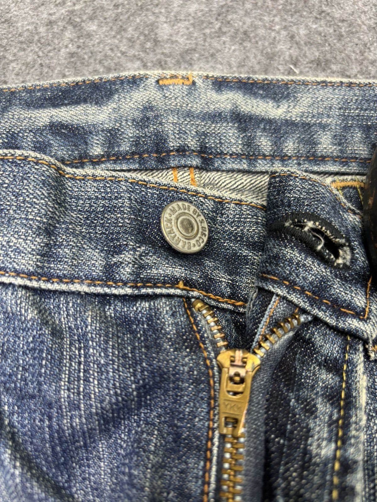 Japanese Brand 💥Insane Boro💥Archival Bartack Patchwork Denim F786 Size US 33 - 9 Thumbnail