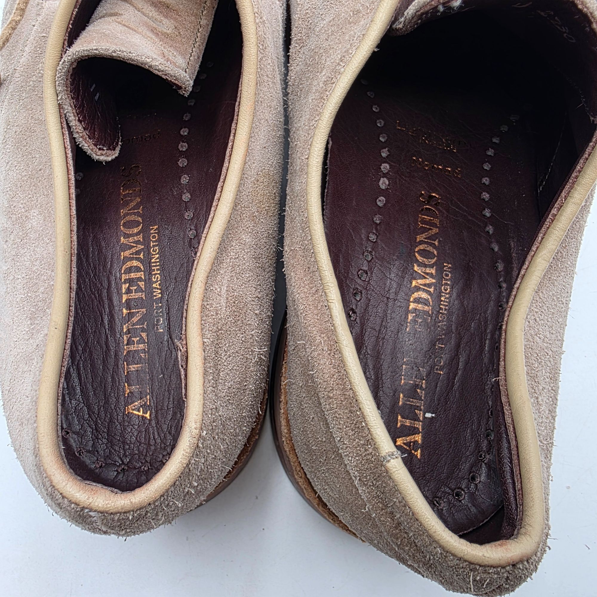 Allen Edmonds Allen Edmonds Mens Size 11 Beige Lace Up Suede Dress Shoes C Size US 11 / EU 44 - 10 Thumbnail