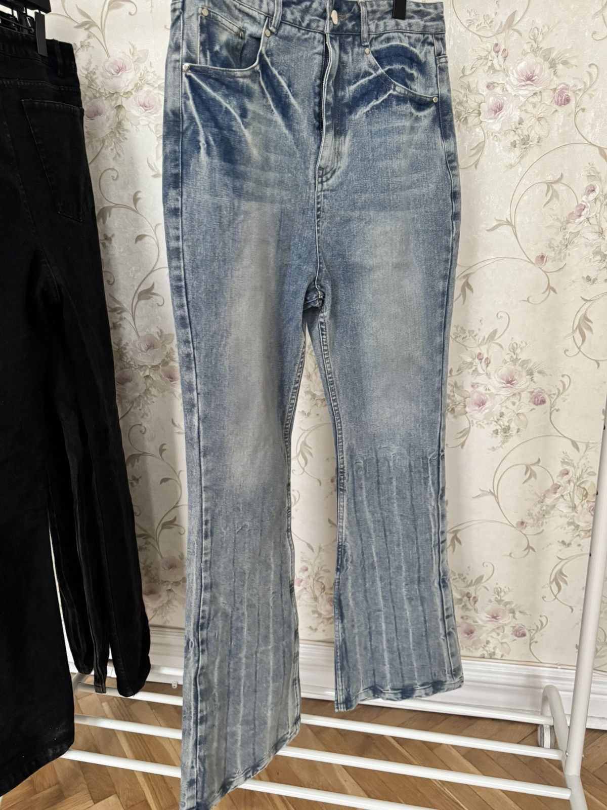 Japanese Brand × Vintage Lost tape flared denim Size US 31 - 1 Thumbnail