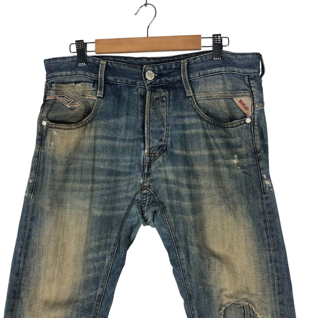 Replay Vintage 80's Replay Asolo Italy Men Blue Jeans Size 30" / US 8 / IT 44 - 2 Thumbnail