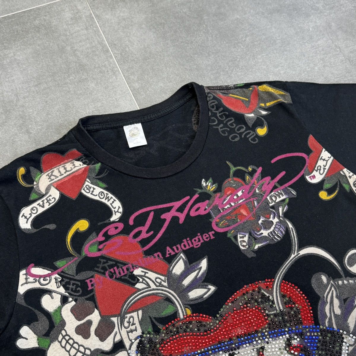 Ed Hardy Ed Hardy by Christian Audigier Skulls Tattoo Swag T-Shirt Size L / US 10 / IT 46 - 11 Thumbnail