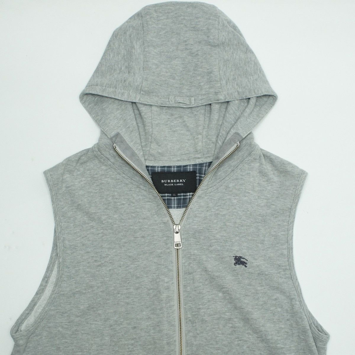 Burberry *NoTariff Burberry Black Label Hooded Fleece Vest Size L / US 10 / IT 46 - 2 Thumbnail