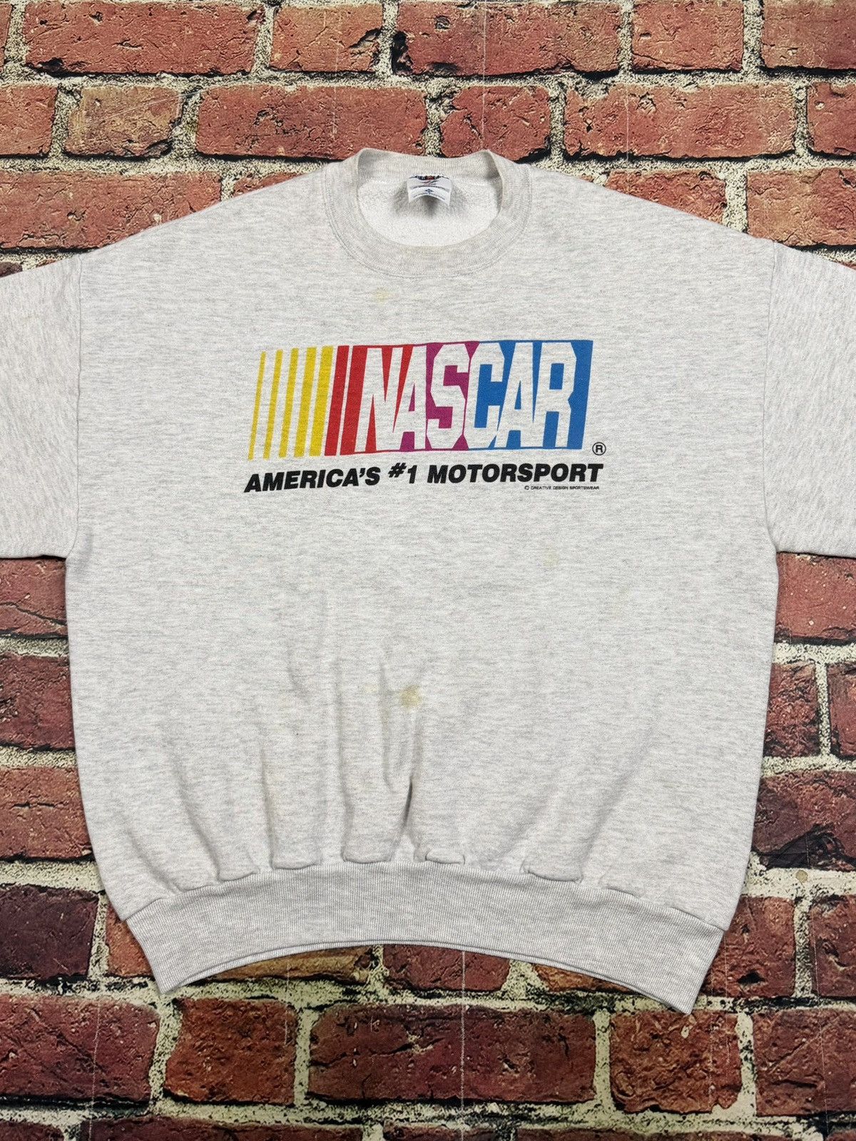 NASCAR Vintage Nascar Logo Crewneck Sweatshirt Pullover 90s Racing Size US XL / EU 56 / 4 - 2 Thumbnail