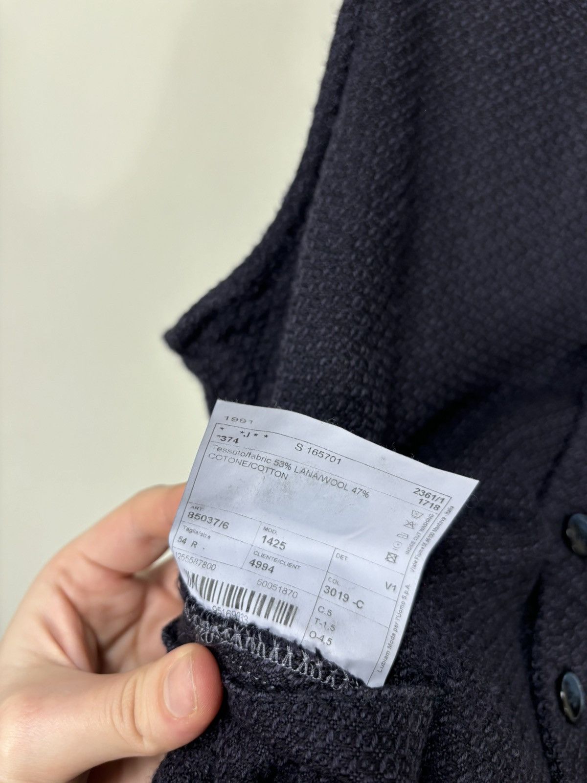 L.B.M. 1911 L.B.M. 1911 Men’s Limited Edition Wool Blend Waistcoat Vest Size 44R - 11 Thumbnail
