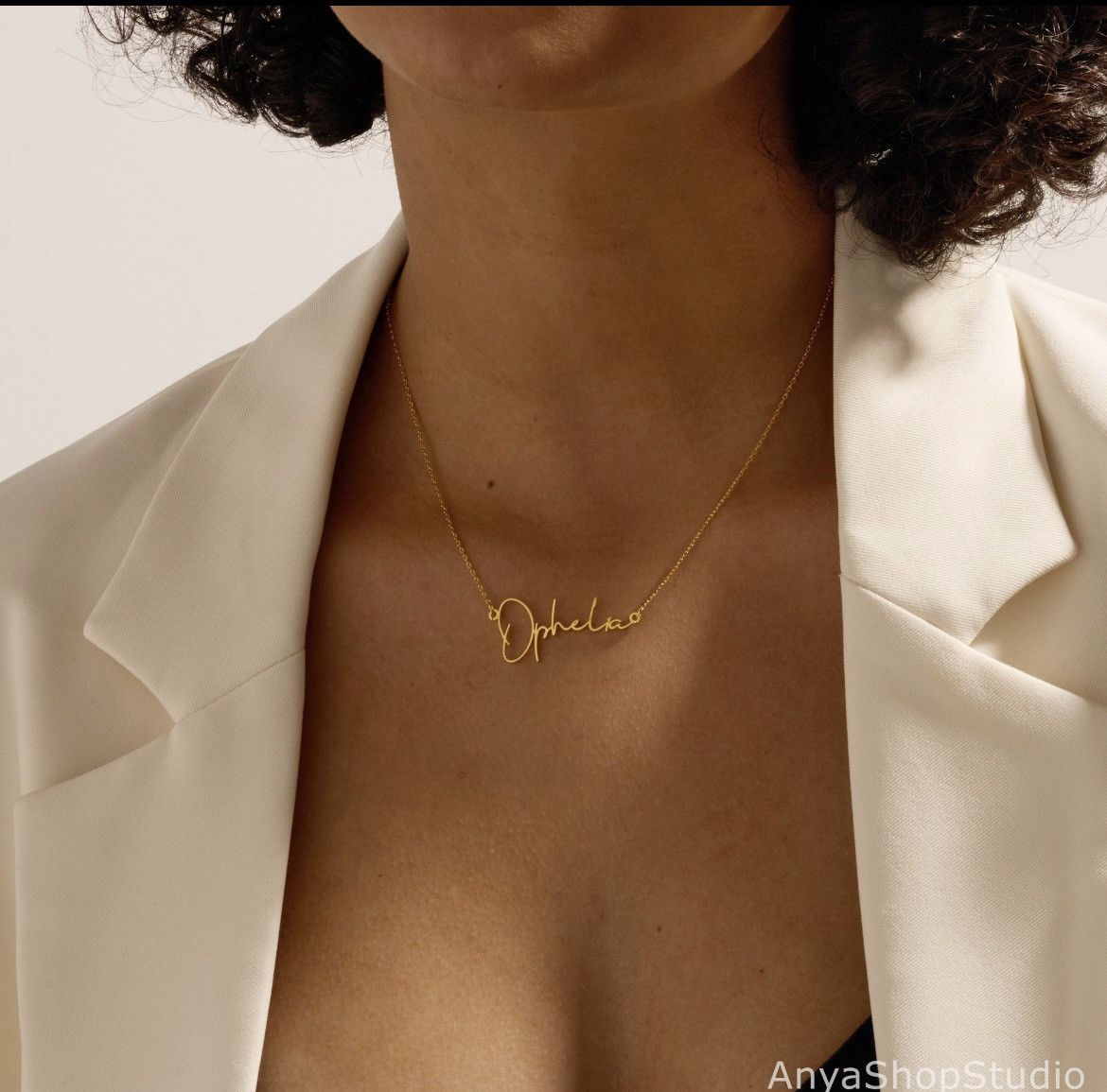 Vintage name necklace Size ONE SIZE - 2 Thumbnail