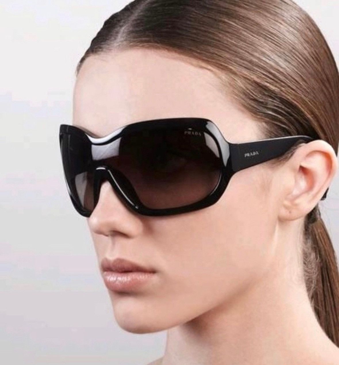 Prada Prada F/W2011 Oversized Glasses in Dark Brown Size ONE SIZE - 6 Thumbnail