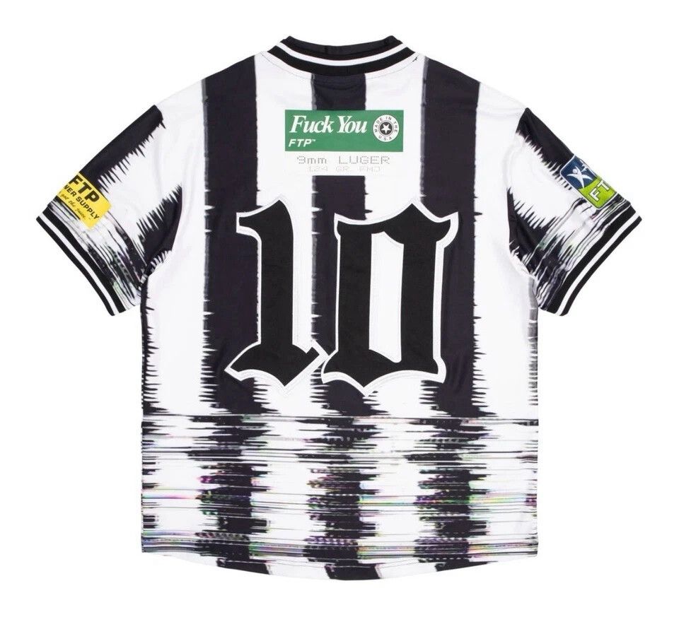Fuck The Population FTP Blurred Vision Soccer Jersey Black Size US XXL / EU 58 / 5 - 5 Thumbnail