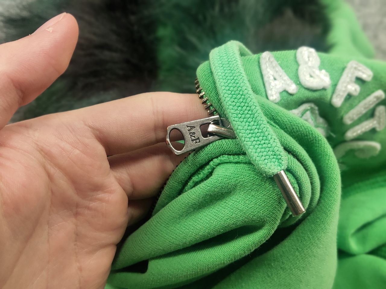 Abercrombie & Fitch Vintage Abercrombie Zip Fur Hoodie Y2K if six was nine LGB Size M / US 6-8 / IT 42-44 - 12 Thumbnail