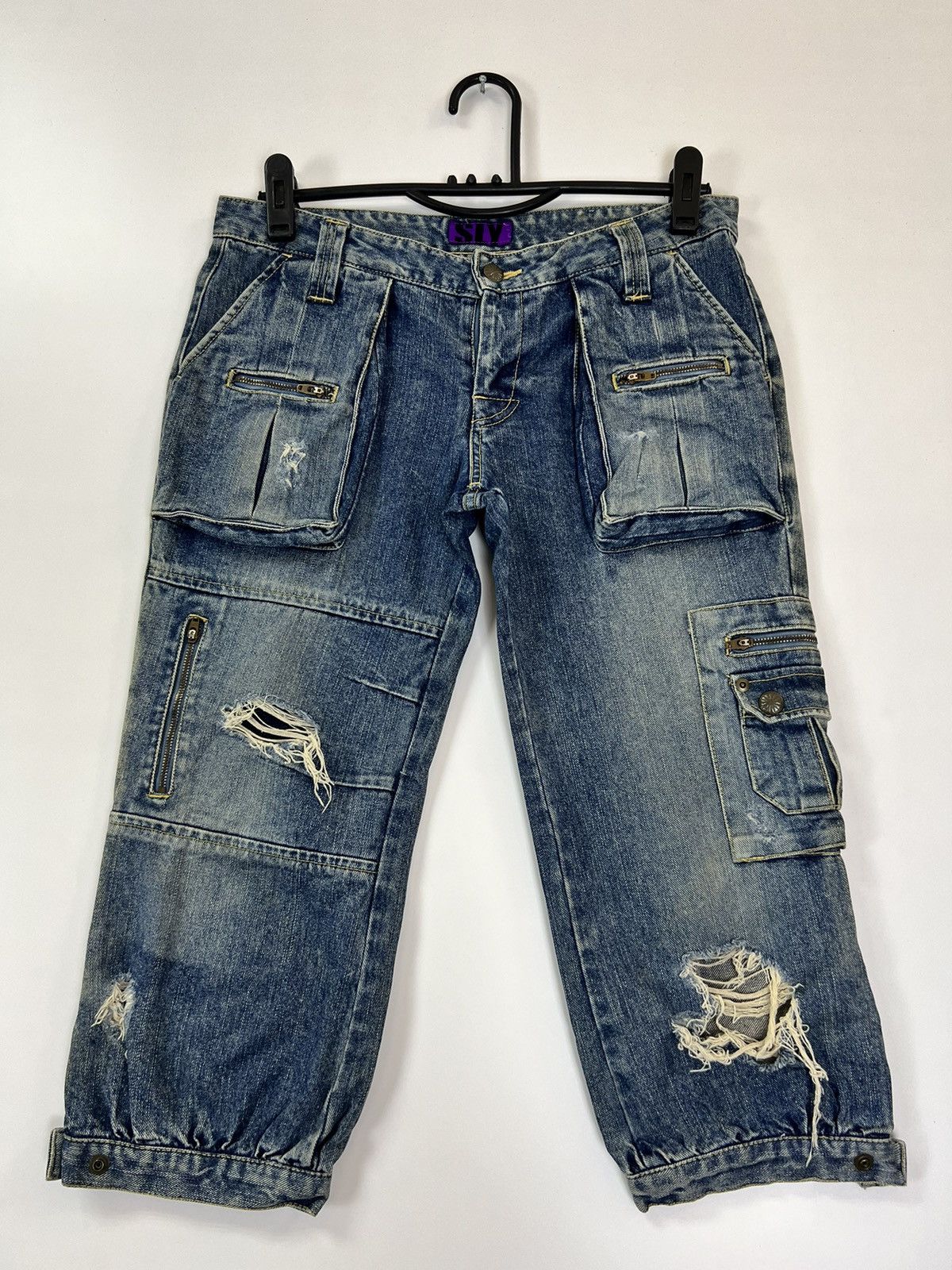 image of Distressed Denim x Sly Guild Sly Jeans Damages Style in Blue Jean, Men's (Size 28)