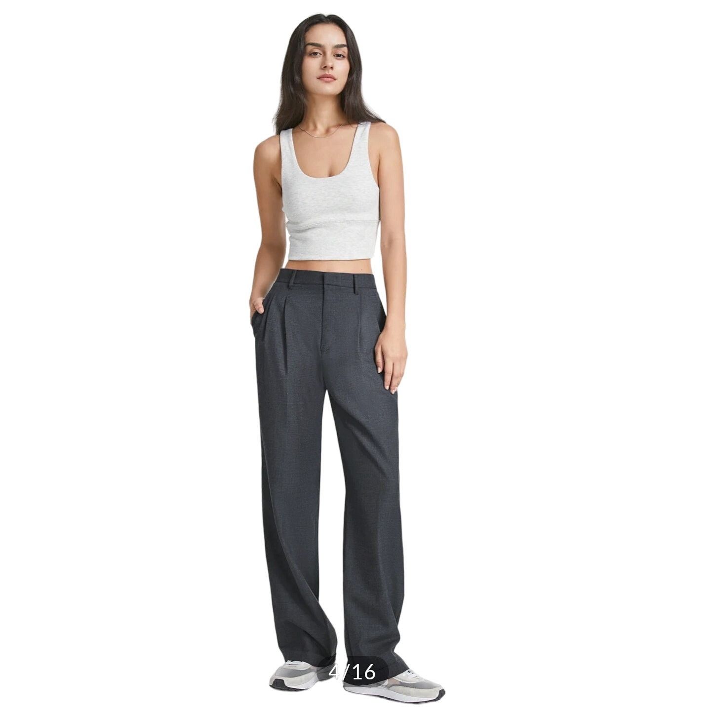 Other XSmall Gray Lightweight Airstream Straight Leg Dress Pants Size 25" / US 0 / IT 36 - 1 Thumbnail