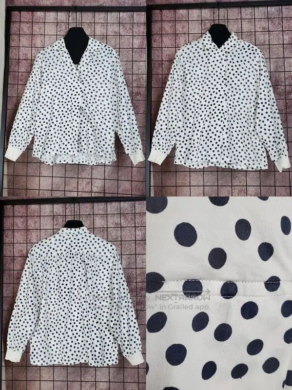 Dior Dior Polka Dot Long Sleeve Blouse for Women . Size S / US 4 / IT 40 - 2 Thumbnail