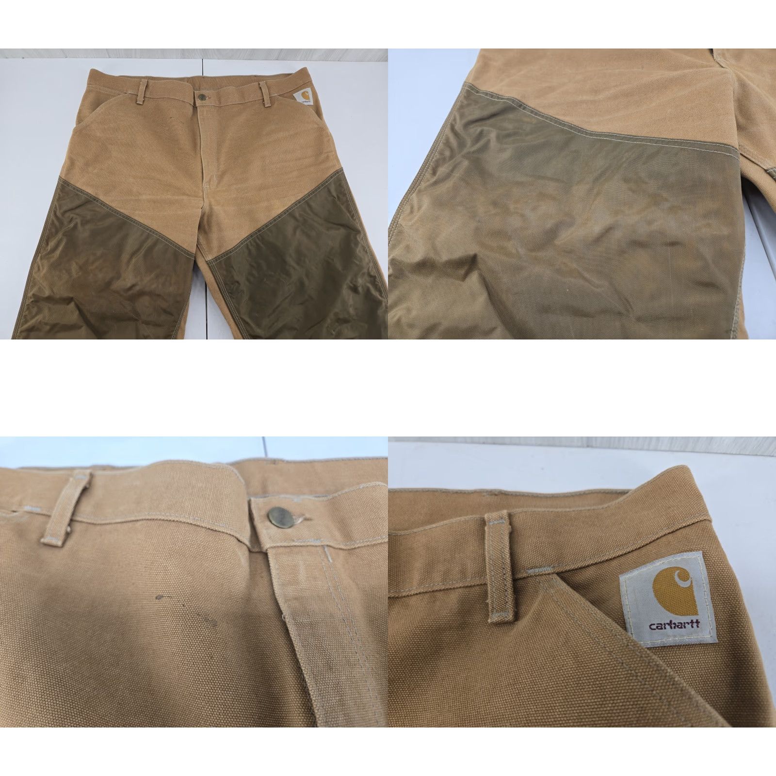 Carhartt VINTAGE Carhartt Brush Pants Mens Pants 41x30 Brown Canvas 41 30 Inseam Regular Distressed WU256 USA Cowboy Horse Workwear 90s Size US 41 - 8 Thumbnail