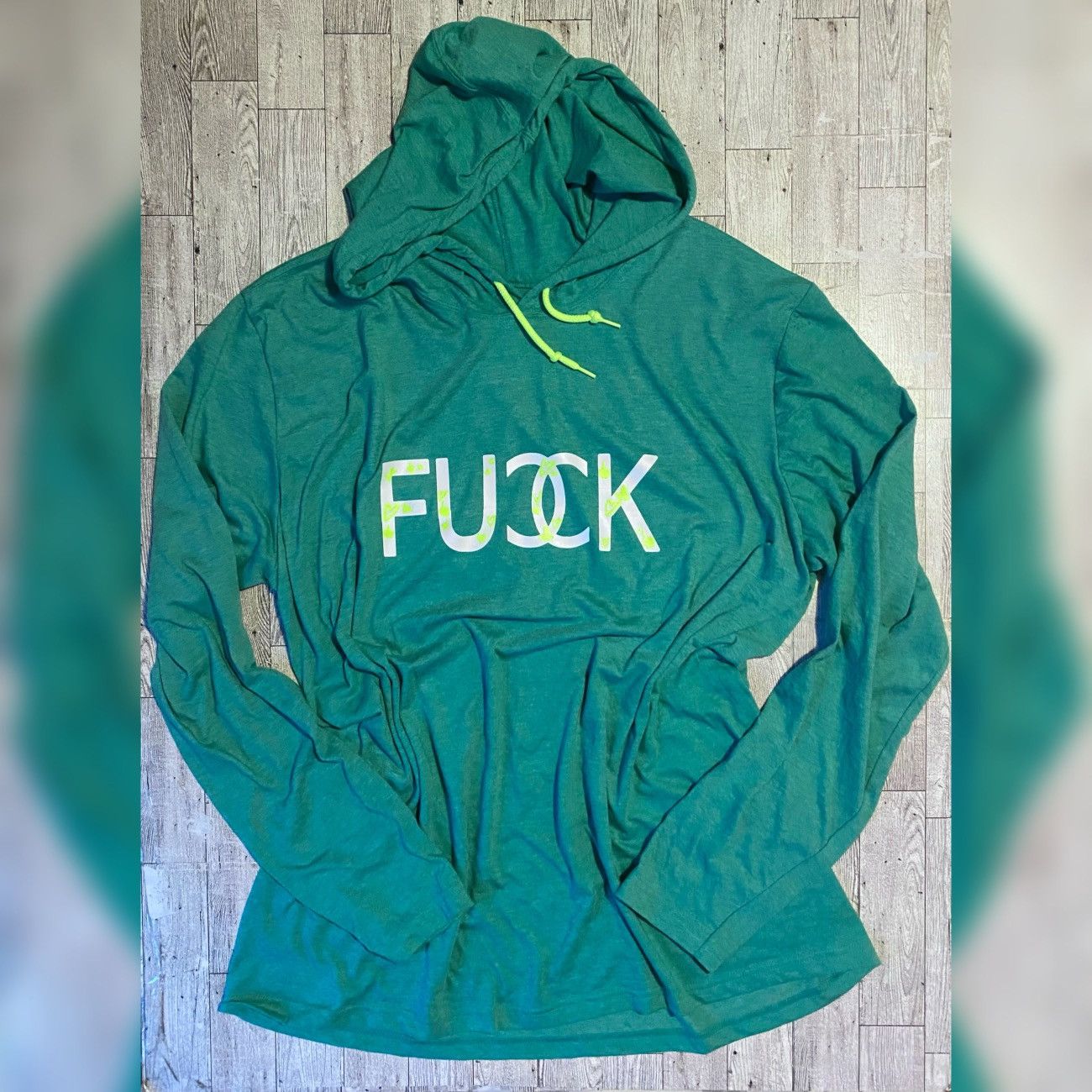 Other Neon, Custom, Glow In The Dark, F Word, Hooded Unisex Tee Size XL / US 12-14 / IT 48-50 - 6 Thumbnail
