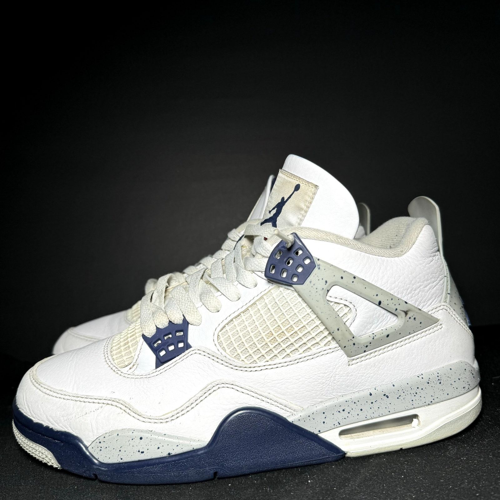 Jordan Brand × Nike Size 9 - Nike Air Jordan 4 Retro Midnight Navy Men's Shoes Size US 9 / EU 42 - 8 Thumbnail