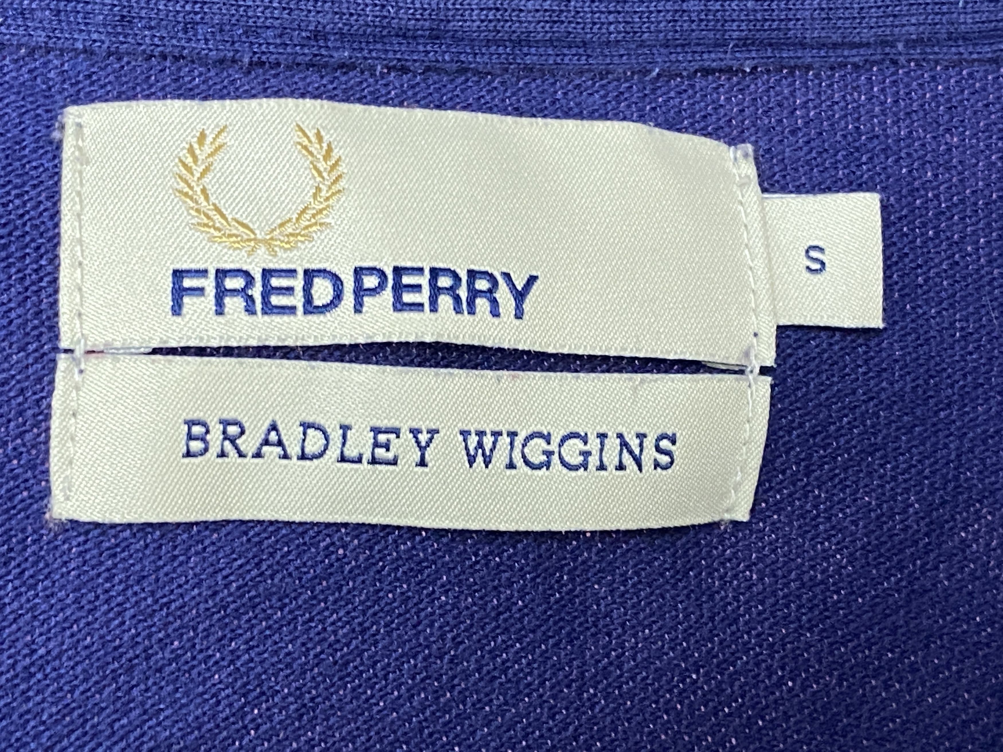 Designer × Fred Perry Fred Perry Bradley Wiggins Men's Cycling Zip Polo Shirt - S Size US S / EU 44-46 / 1 - 5 Thumbnail