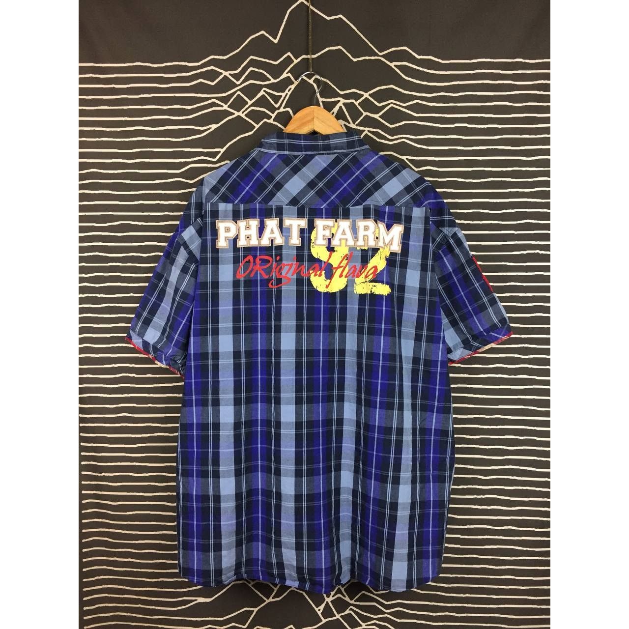 Phat Farm × Vintage Phat Farm Original Flava OG 90s Hip Hop Style Plaid Shirt Size US XXL / EU 58 / 5 - 2 Thumbnail