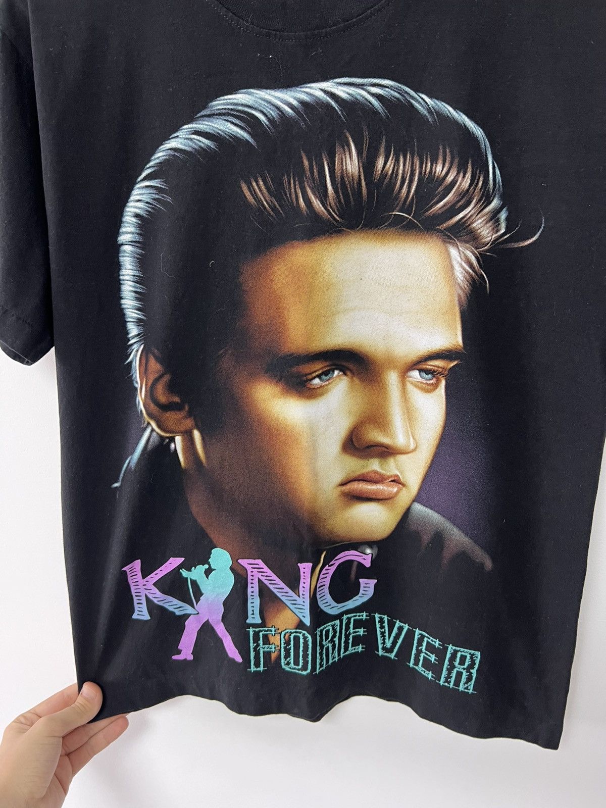 Vintage Vintage 90’s Elvis Presley Rock n Roll King Mens Rare sz M Size US M / EU 48-50 / 2 - 9 Thumbnail