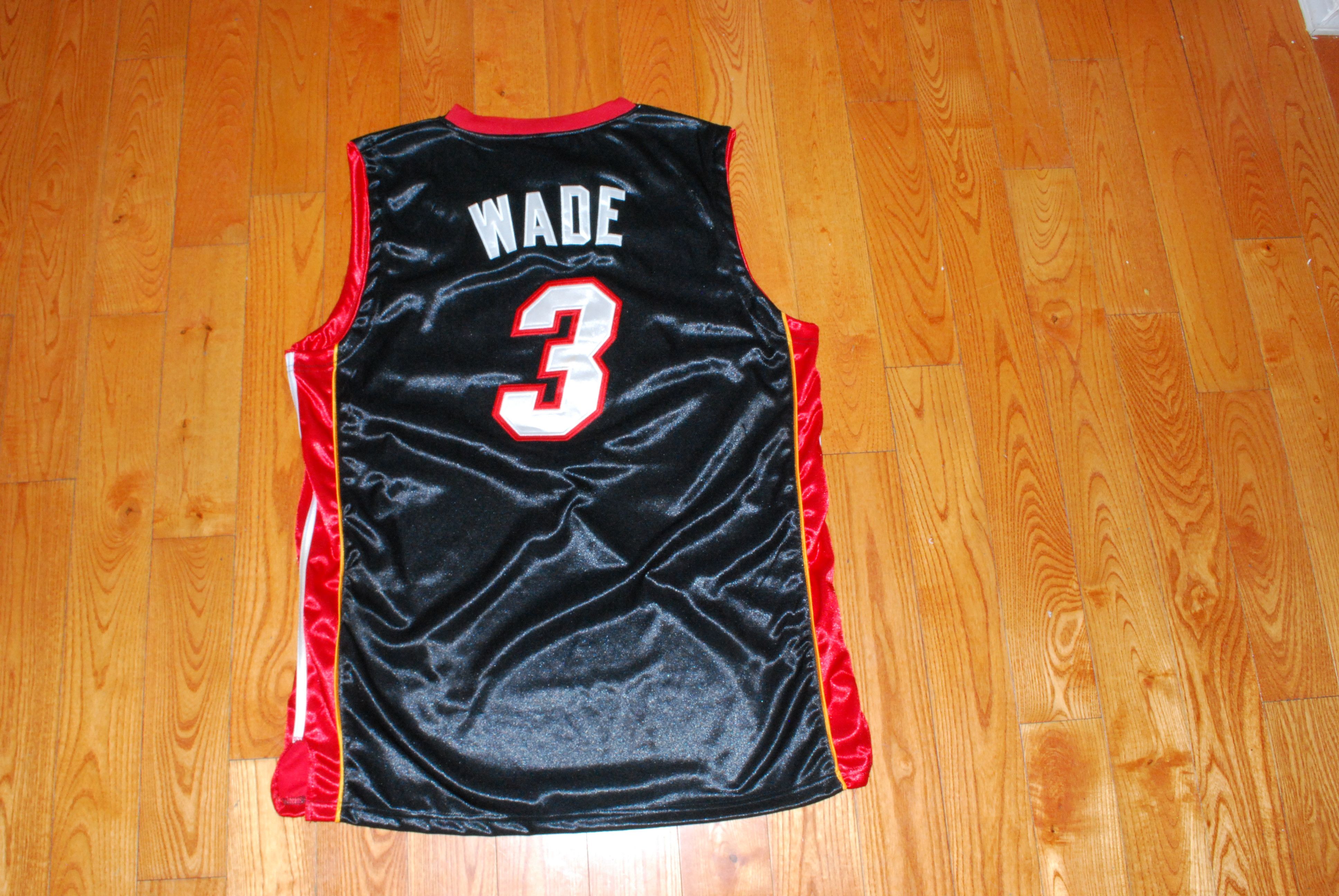 Adidas Adidas NBA Miami Heat Dwayne Wade NOS Jersey w/ Tags Size US L / EU 52-54 / 3 - 4 Thumbnail
