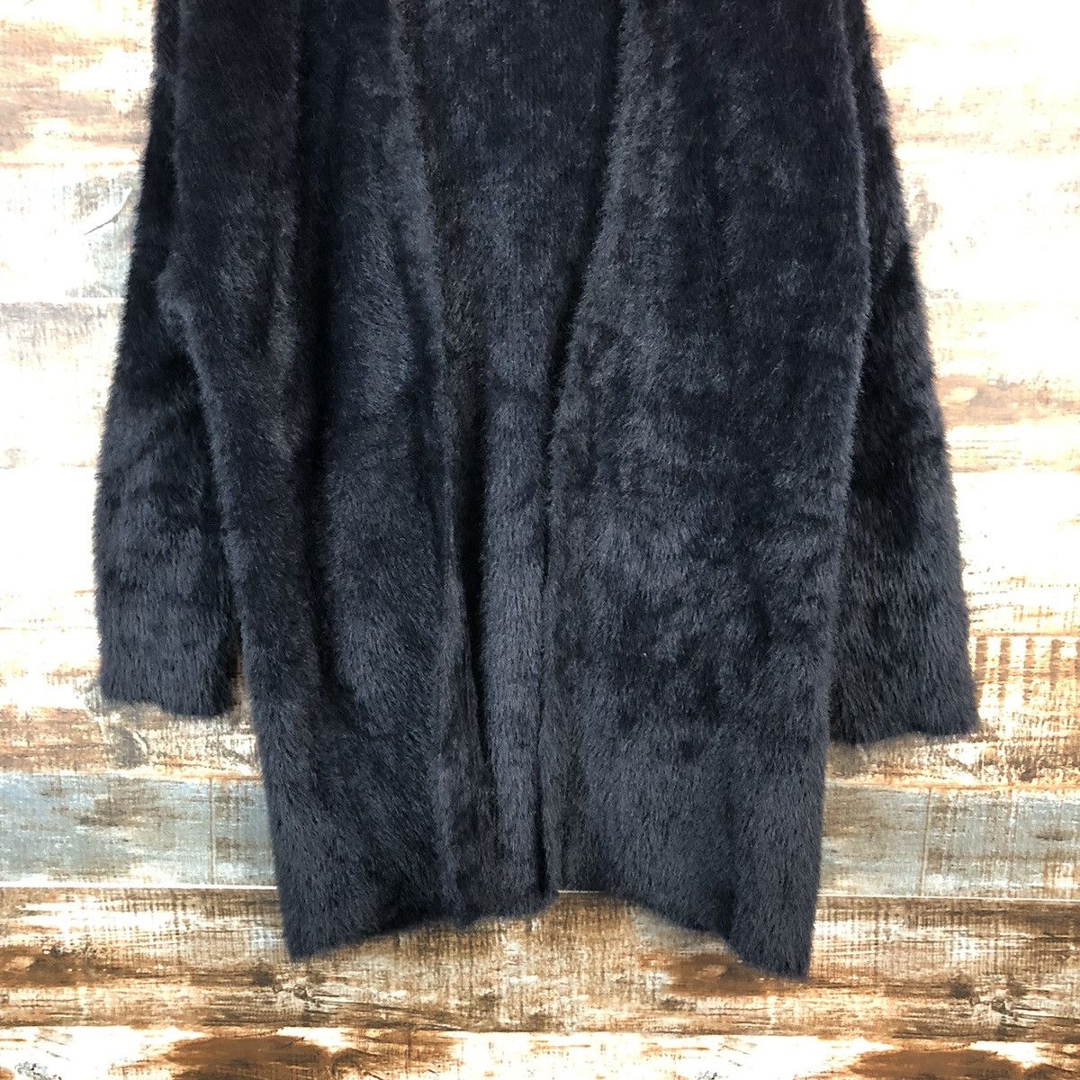 GU GU japan Black Mohair long Cardigan Knitwear #A2196 Size S / US 4 / IT 40 - 3 Thumbnail